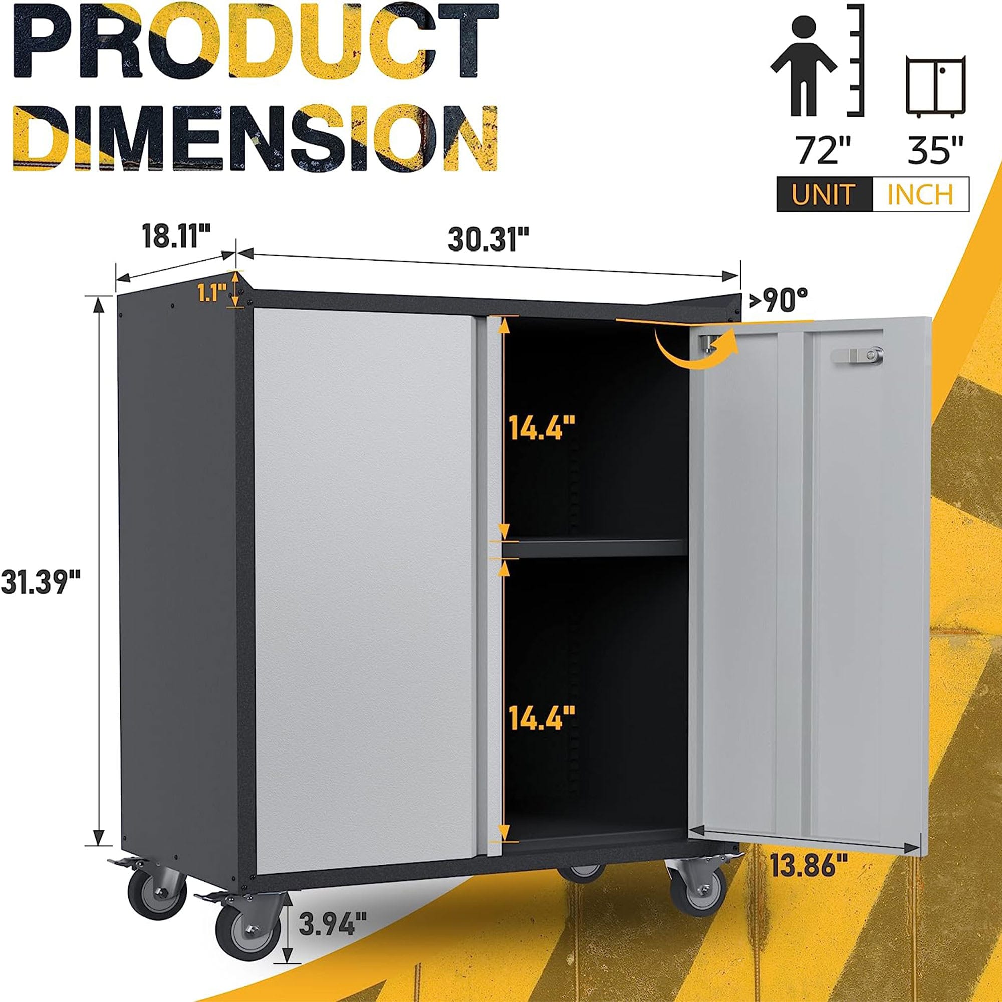 AOBABO 319578 Utility-Storage-Cabinets - View #4