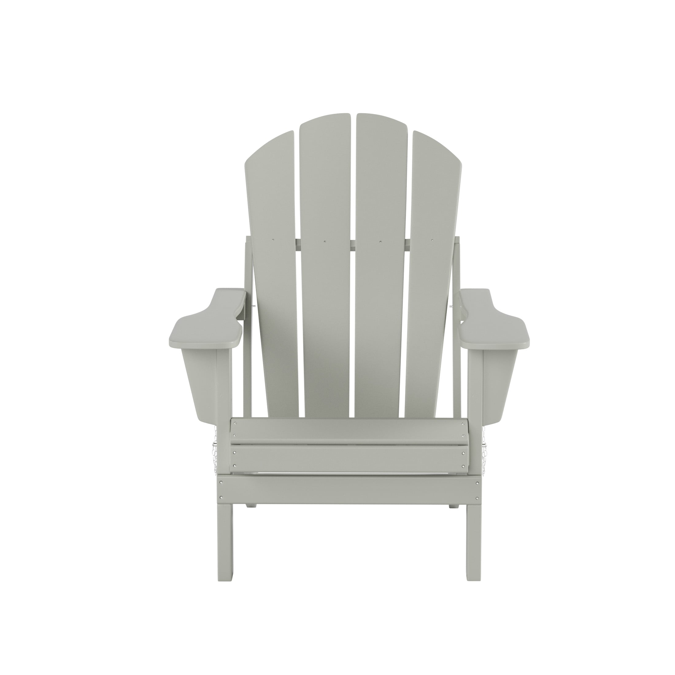Sand Poly Adirondack Folding Outdoor Accent Chairs, Set of 2