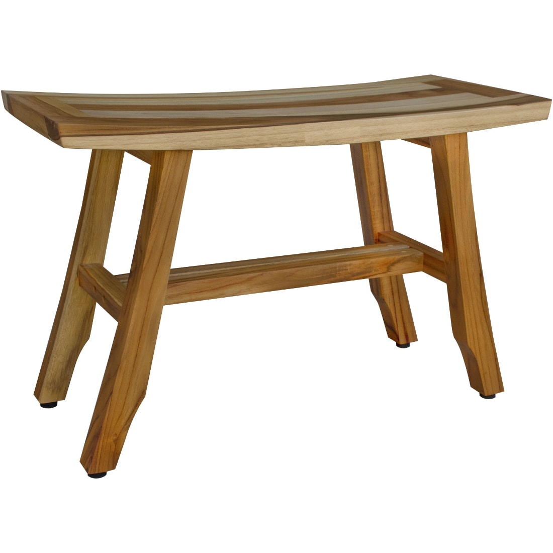 HomeRoots 4000376741 Contemporary Teak Shower Bench in Natural Finish