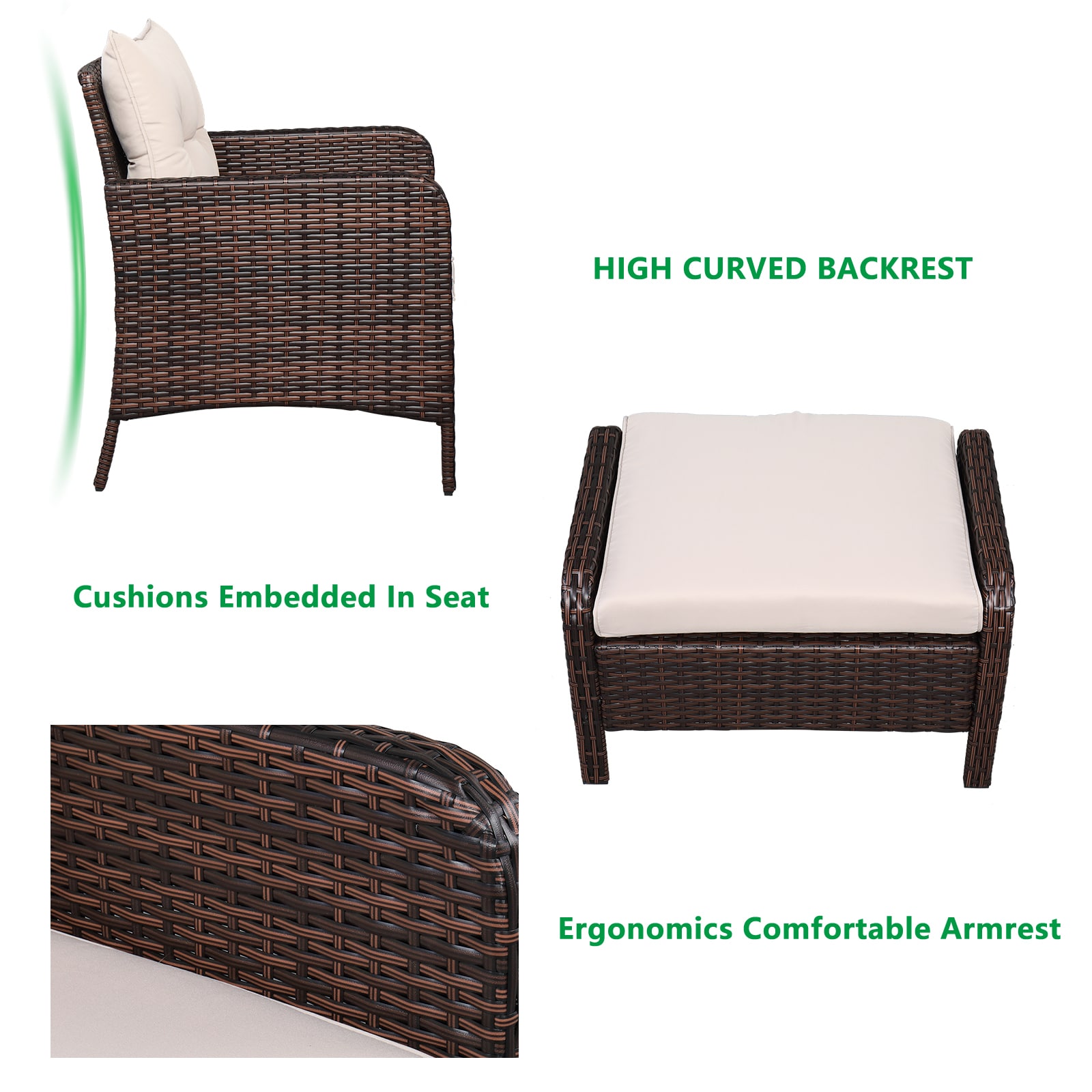 Winado 333689264532 Patio-Conversation-Sets - View #3
