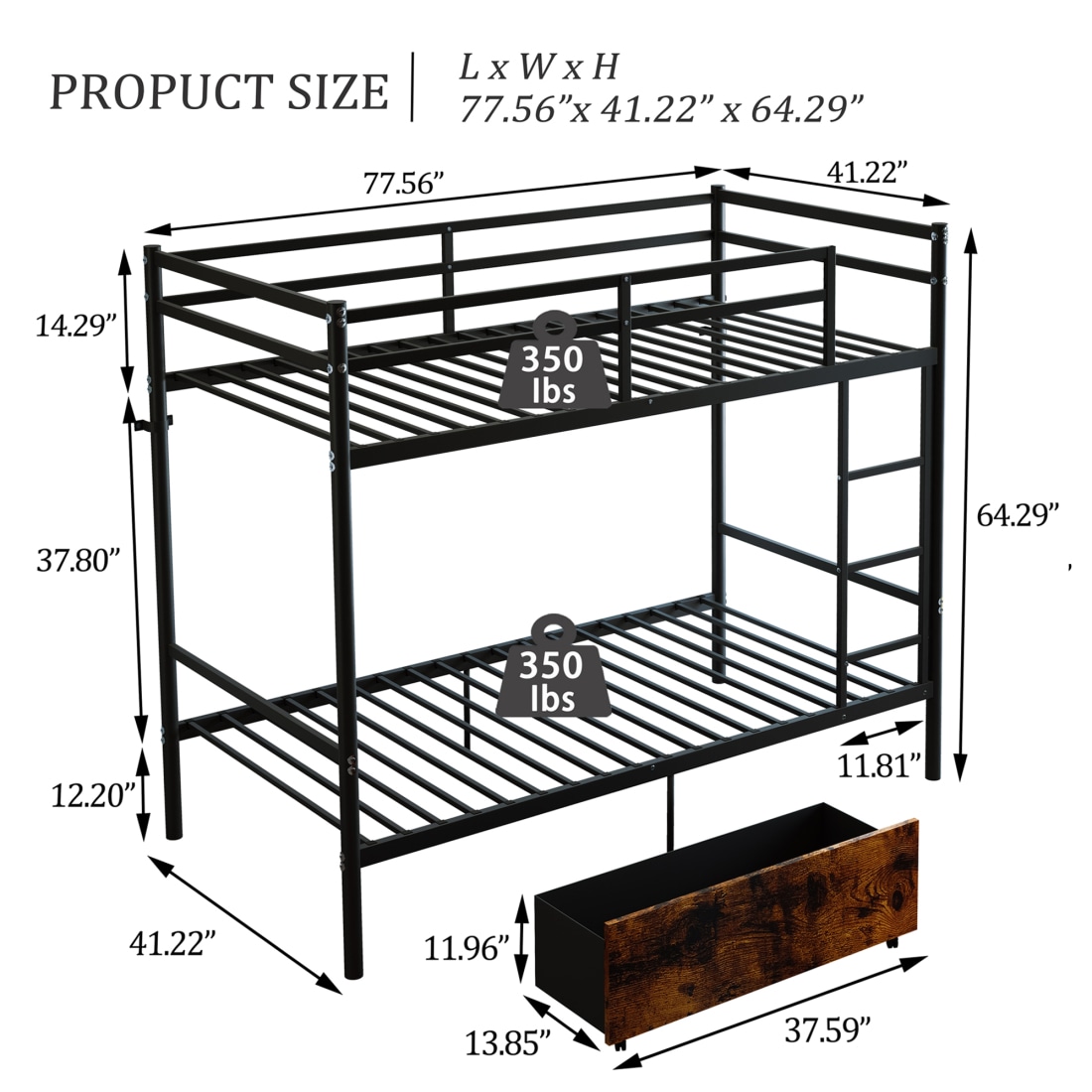 CHITA BED723-27 Bunk-Beds - View #2