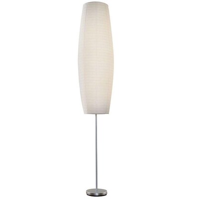 Painted Silver Shaded Floor Lamp, Paper Lamp Shades For Floor Lamps