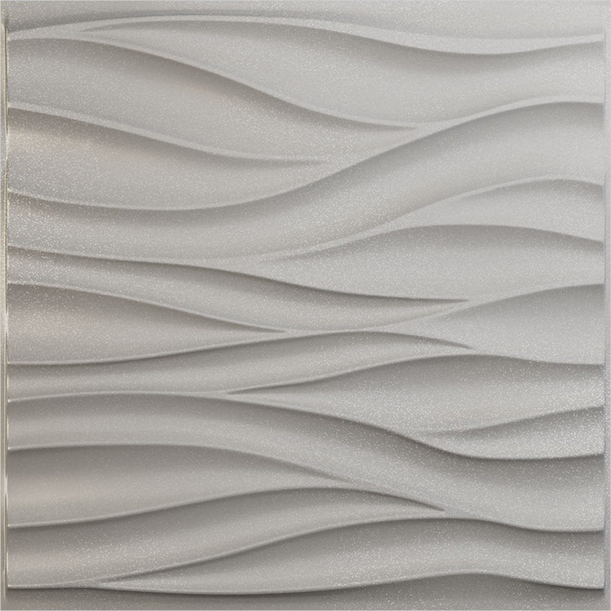 Ekena Millwork WP20X20RPASV-CASE-12 19-5/8-in x 19-5/8-in Embossed Textured Metallic Silver PVC Wall Panel 12 -Pack