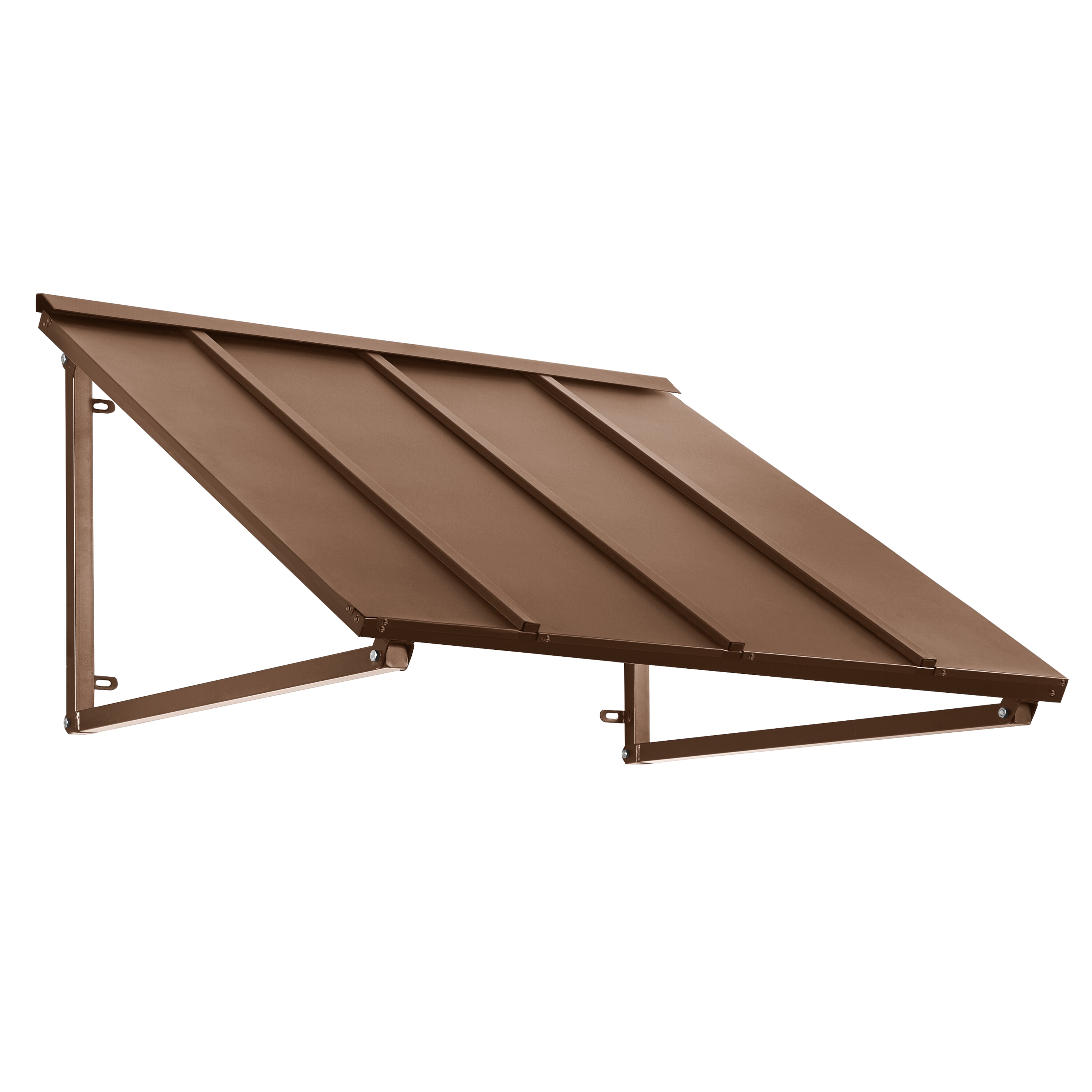 Awntech H23-L-4COP Houstonian 56-in Wide x 36-in Projection x 24-in Height Metal Copper Solid Fixed Window/Door Awning