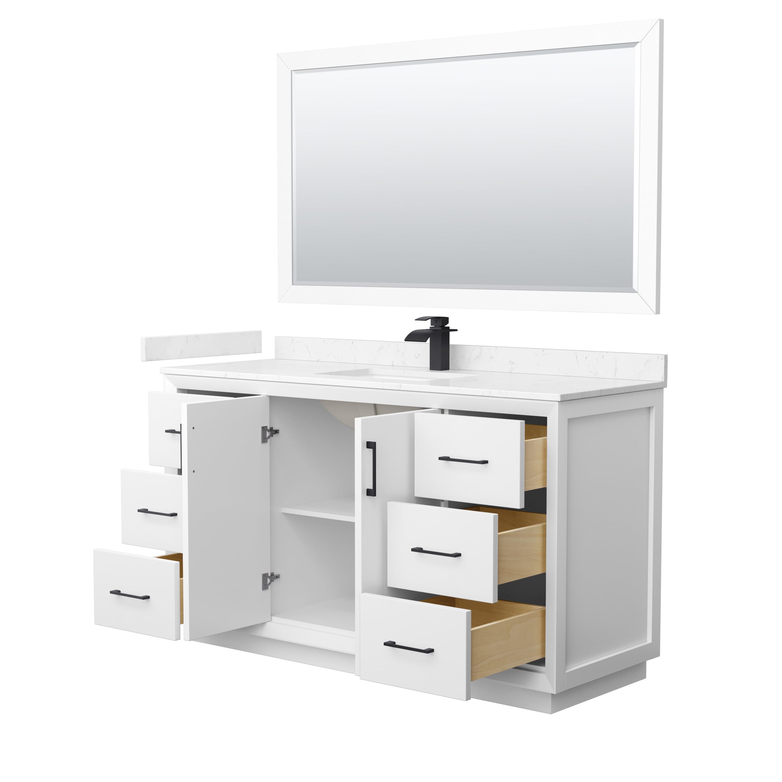 Wyndham Collection WCF414160SWBC2UNSM58 Bath-Vanity-Combo - View #2