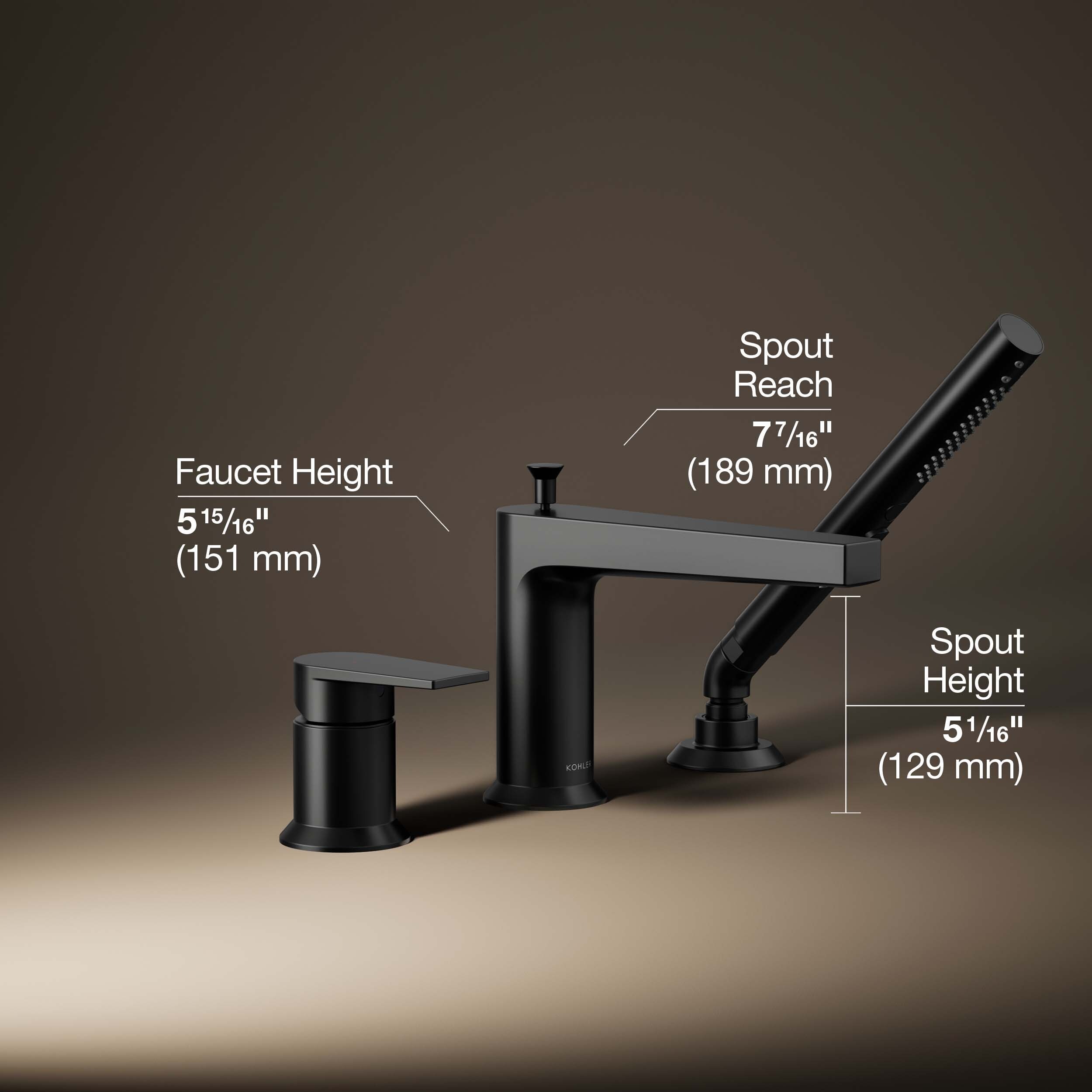 KOHLER K-74032-4-BL Roman-Tub-Faucets - View #3