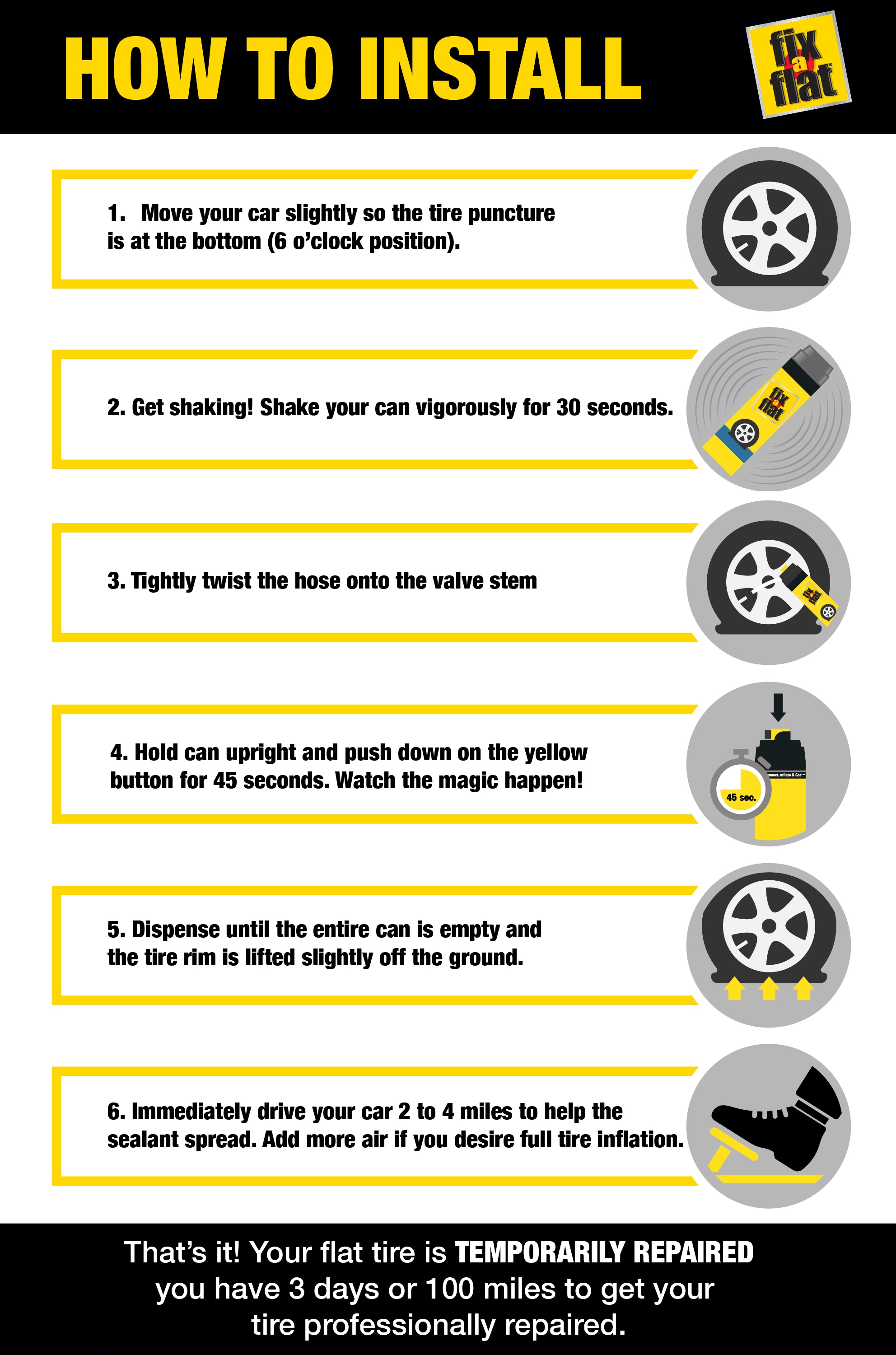 Fix-A-Flat S60420 Liquid-Aerosol-Tire-Repair - View #11