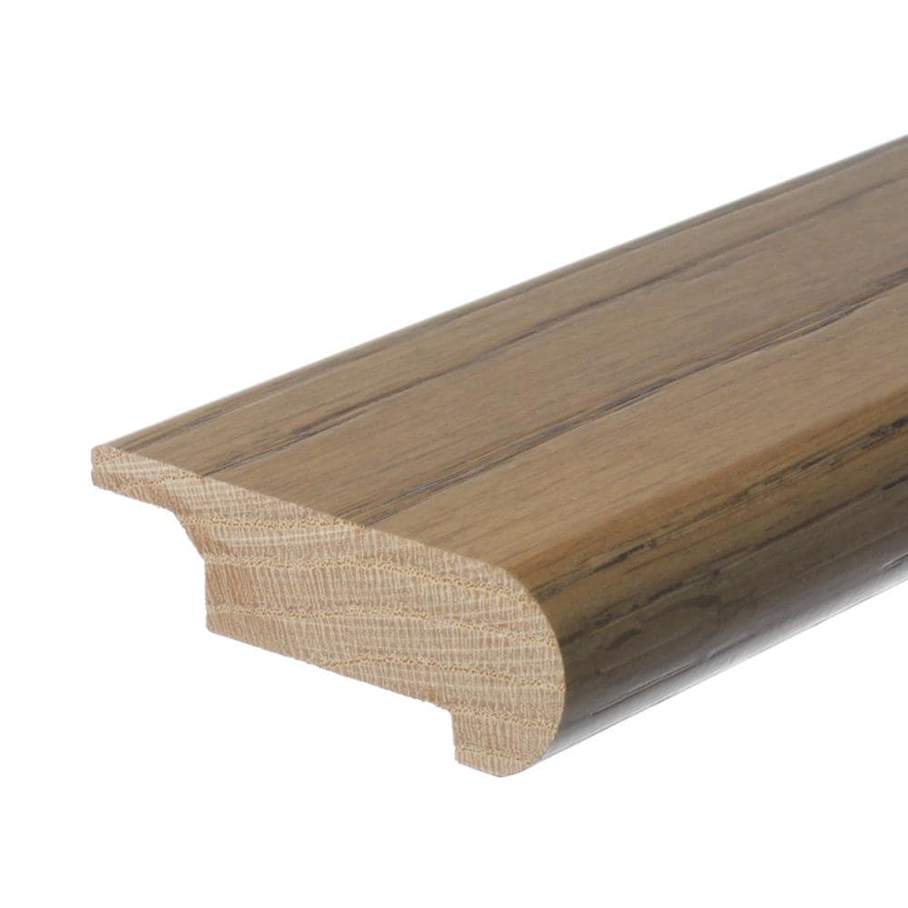 Flexco 954077 Solid Wood Stair Nose 2.75-in x 78-in x 0.75-in French Oak Boqueria Prefinished Wood Oak Overlap Stair Nosing
