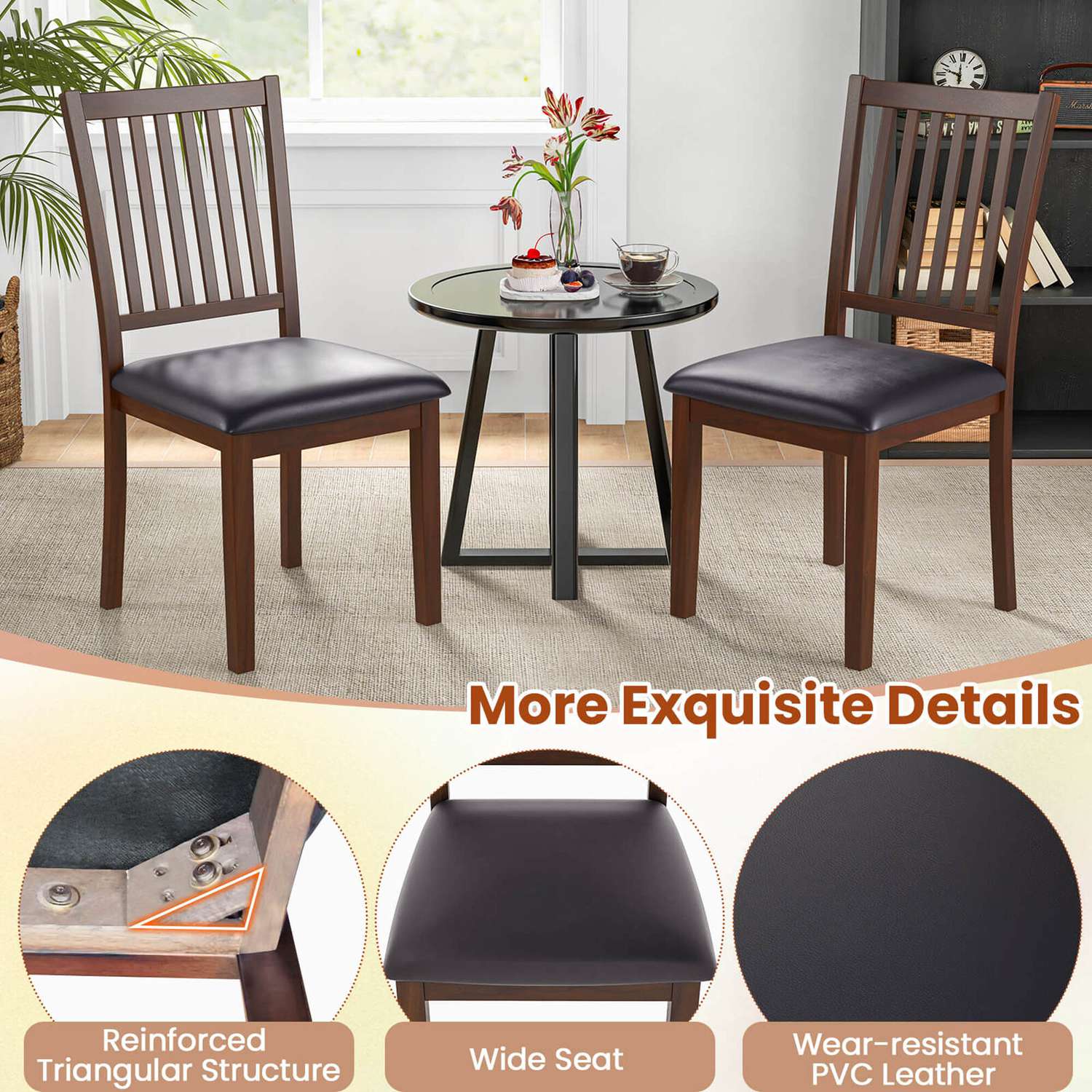 Costway HCST04606 Dining-Chairs - View #6