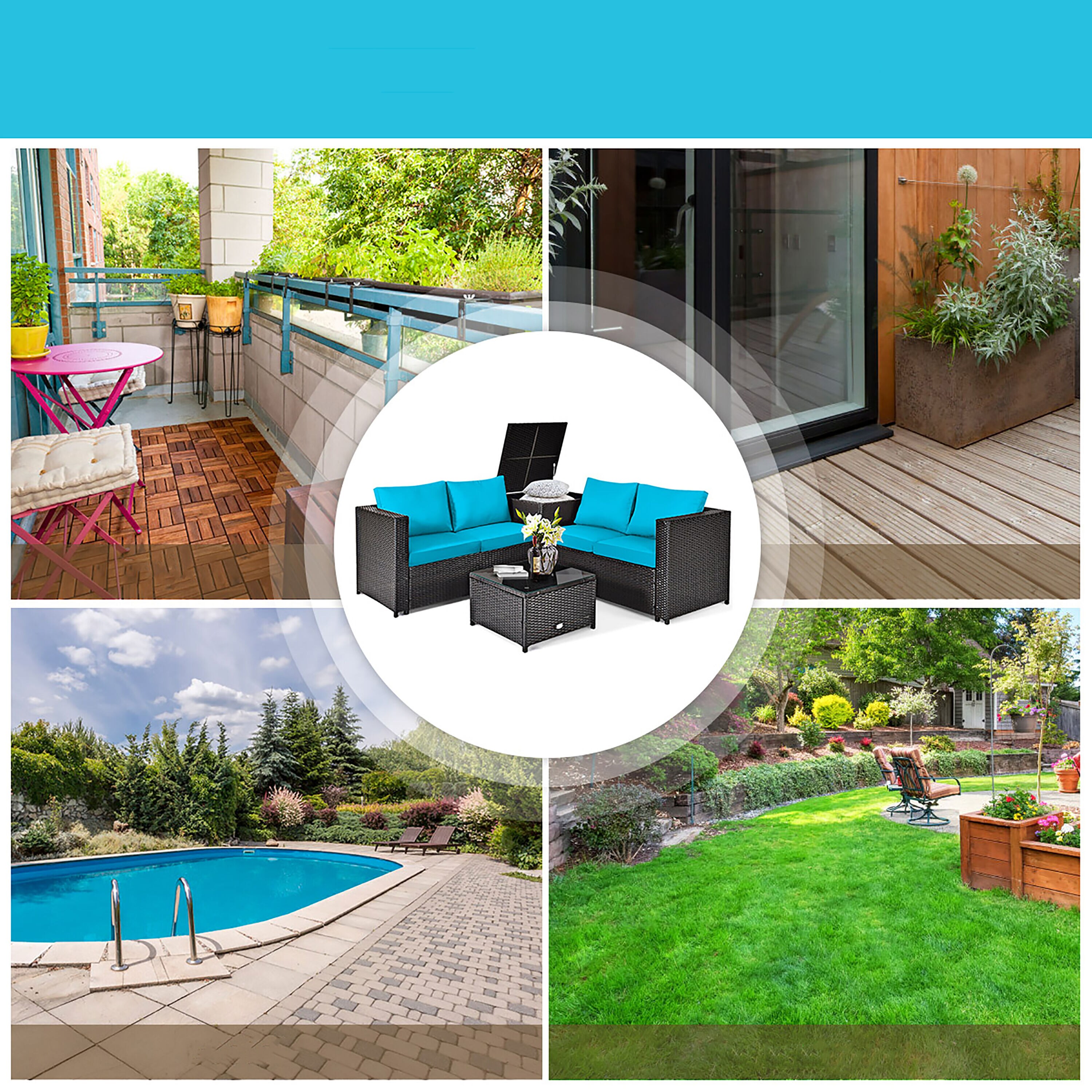 Costway HW66714TU+ Patio-Conversation-Sets - View #7