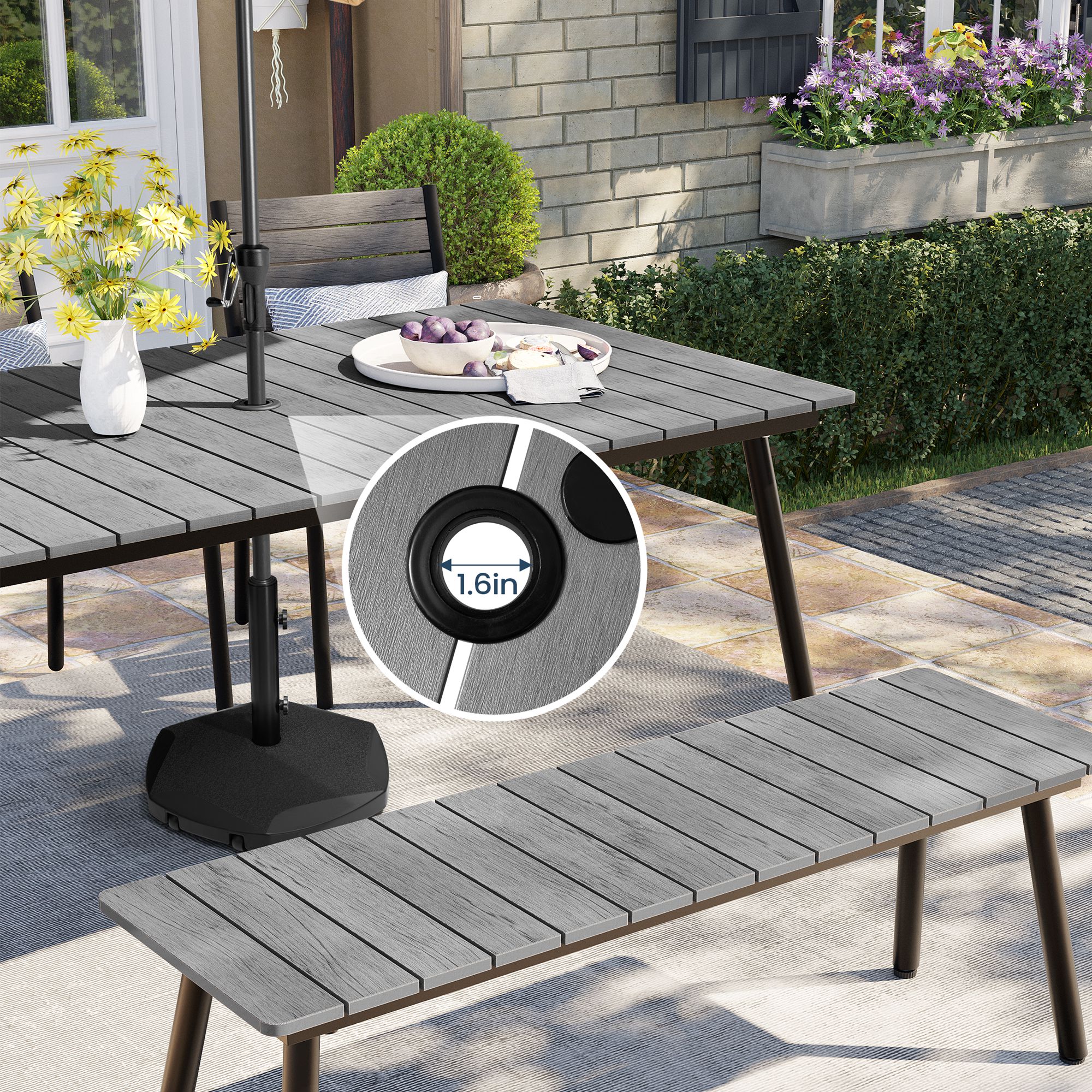 Pellebant PB-TB012GRY150 Patio-Tables - View #6