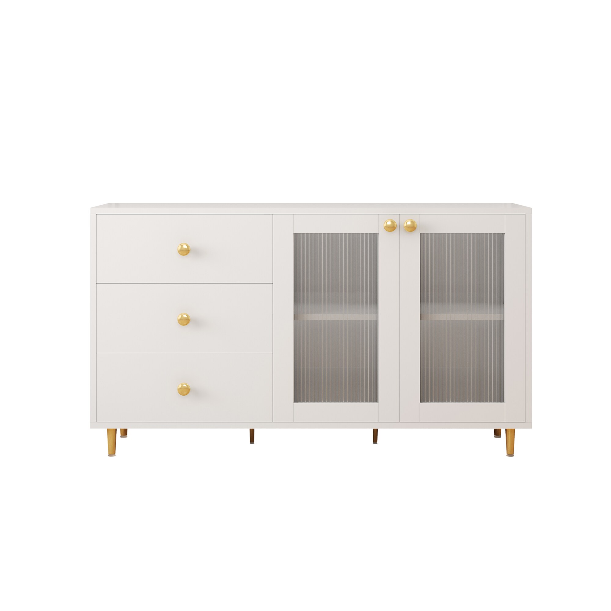 Bybafun YD2700118 Contemporary/Modern White Sideboard