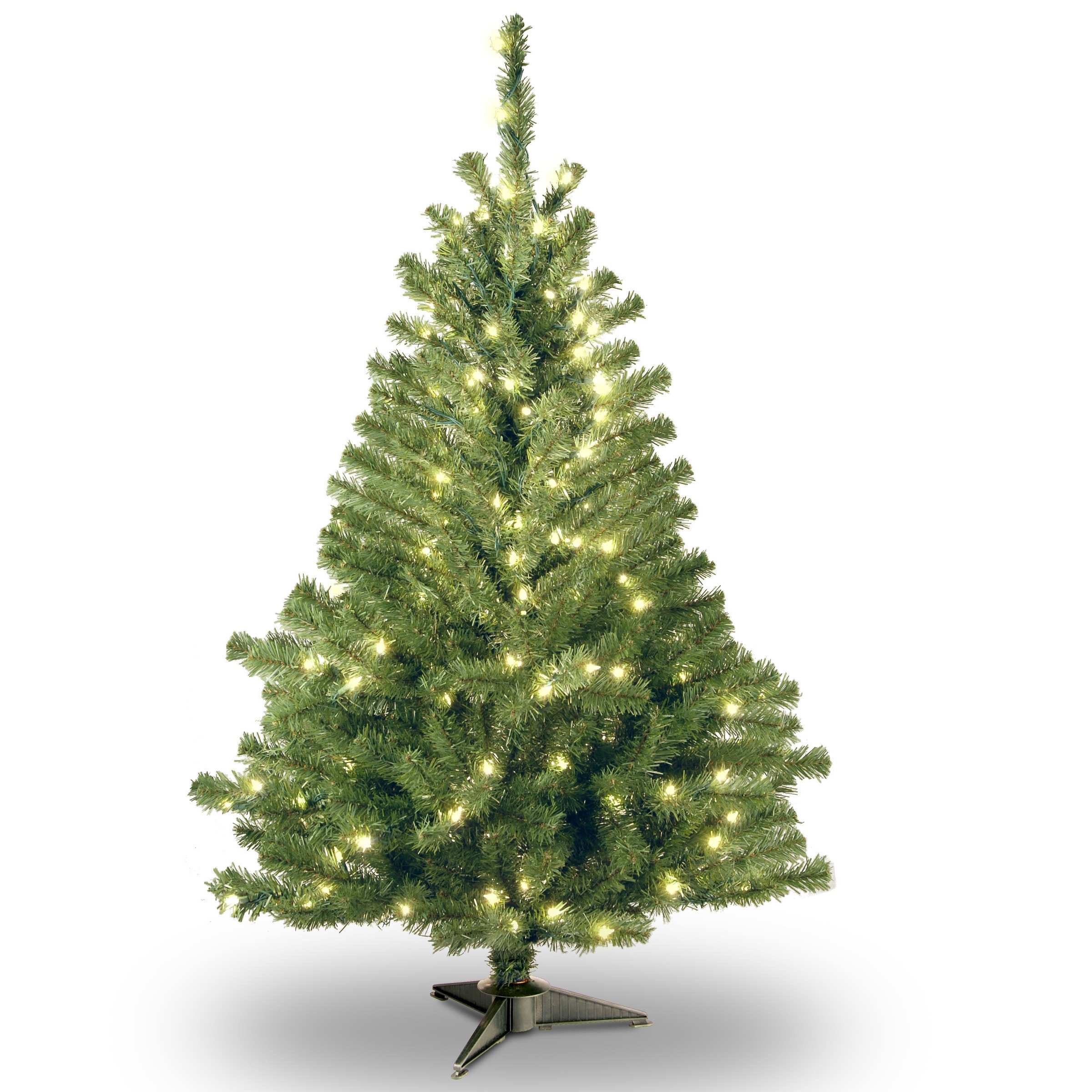 National Tree Company KCDR-40LO-S 4-Feet Spruce Pre-lit Artificial Christmas Tree with Clear Incandescent Lights