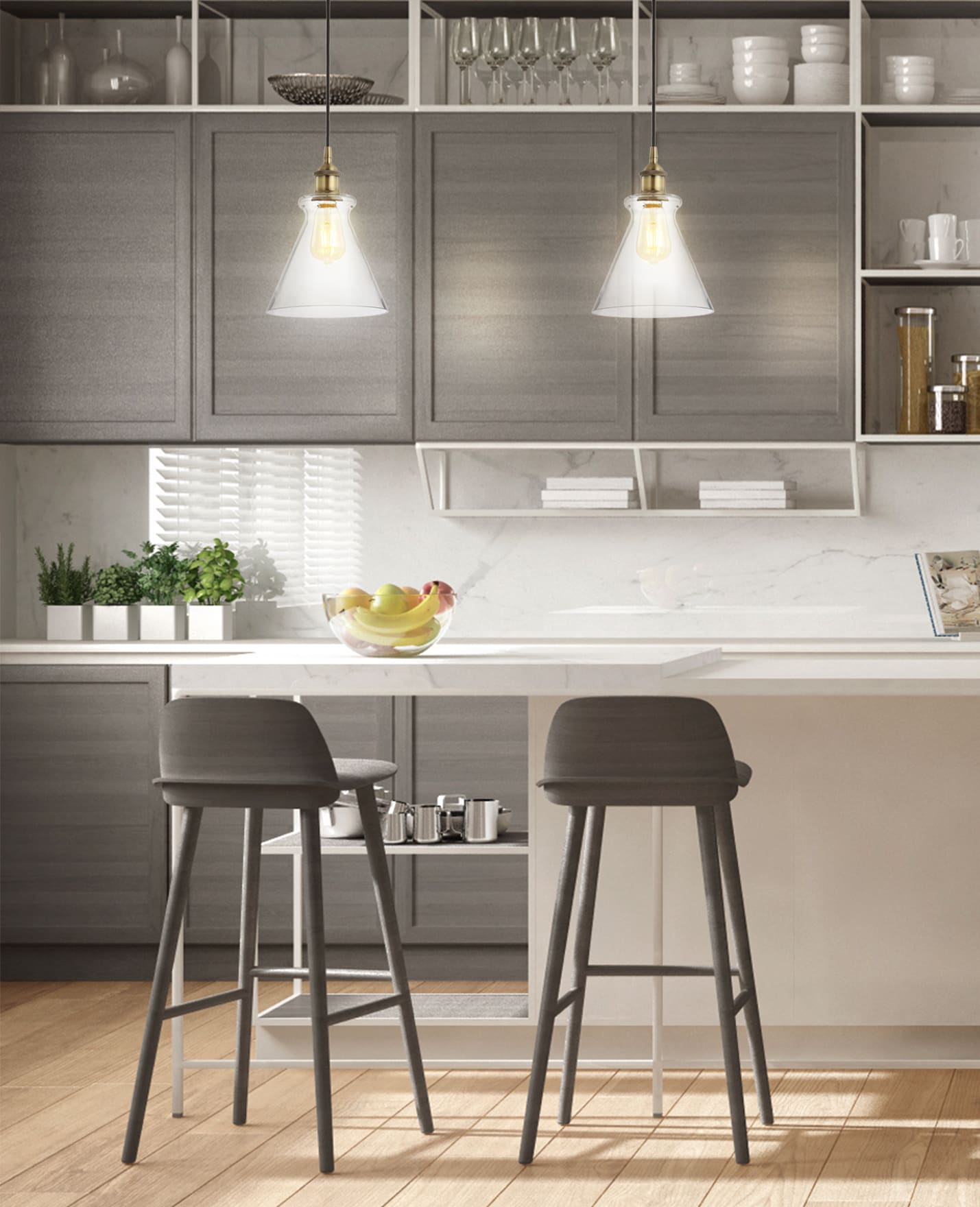 JONATHAN  Y JYL3514A Pendant-Lights - View #4