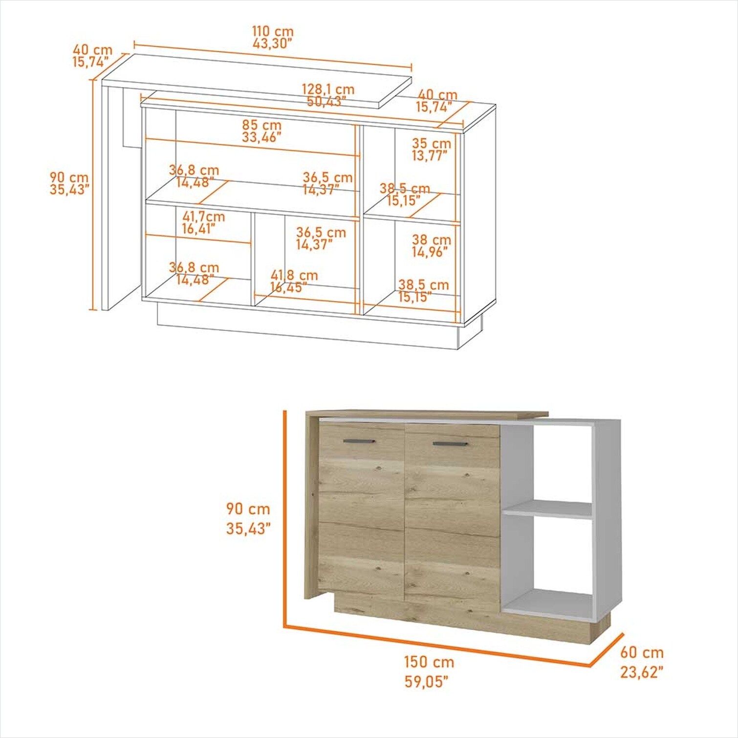 Naturefalls UGHBJR7GY55N Kitchen-Furniture - View #7