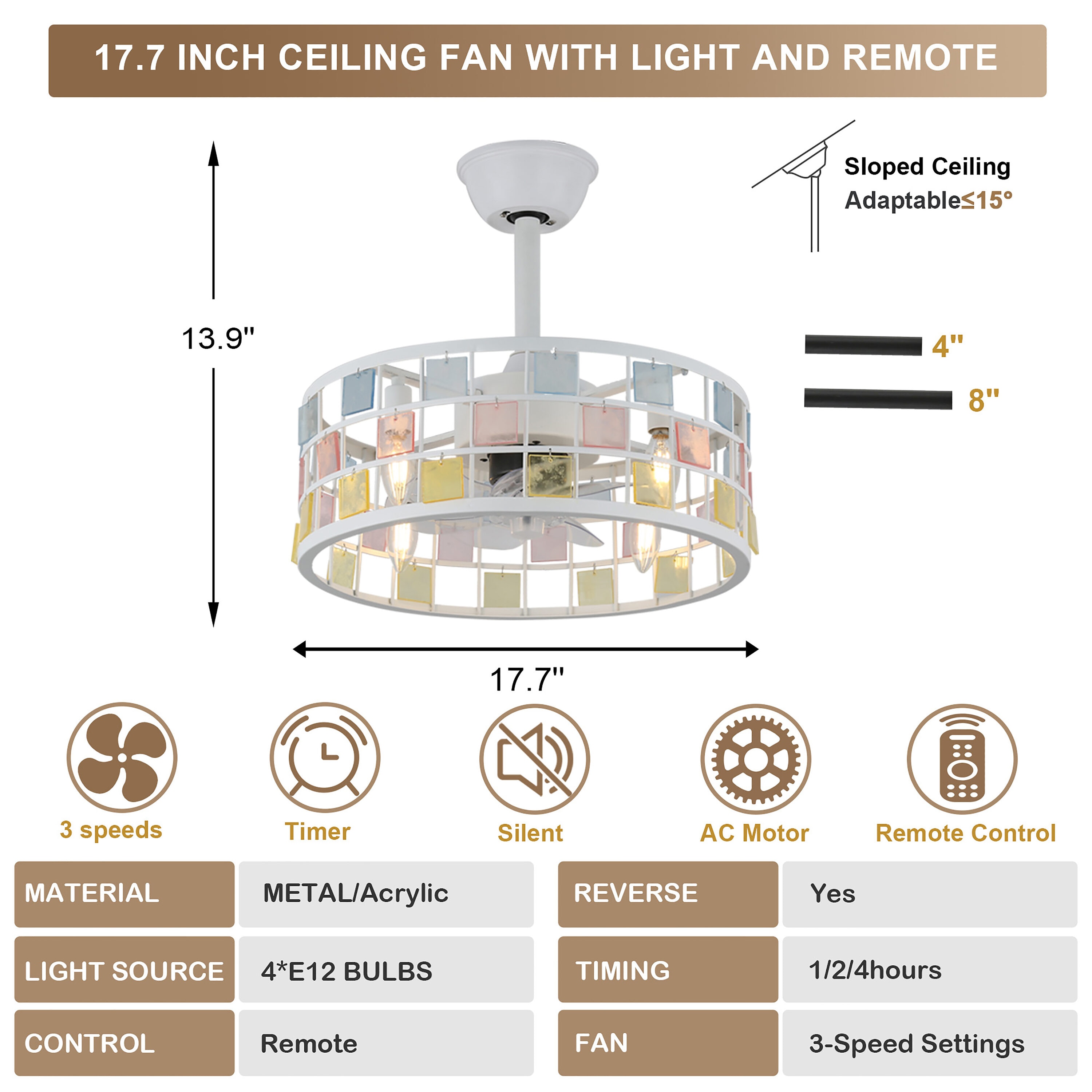 Cusp Barn BD1813-W Ceiling-Fans - View #8