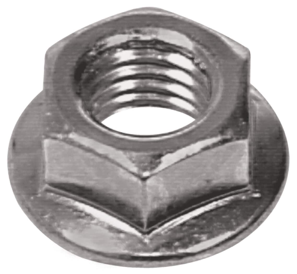 Hillman 1/4-in x 20 Zinc-plated Steel Flange Nut (3-Count) in the Hex Nuts  department at