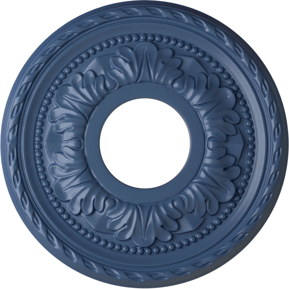 Ekena Millwork CM11PMAMF Palmetto 11.375-in W x 11.375-in L Painted Americana Polyurethane Whole Ceiling Medallion
