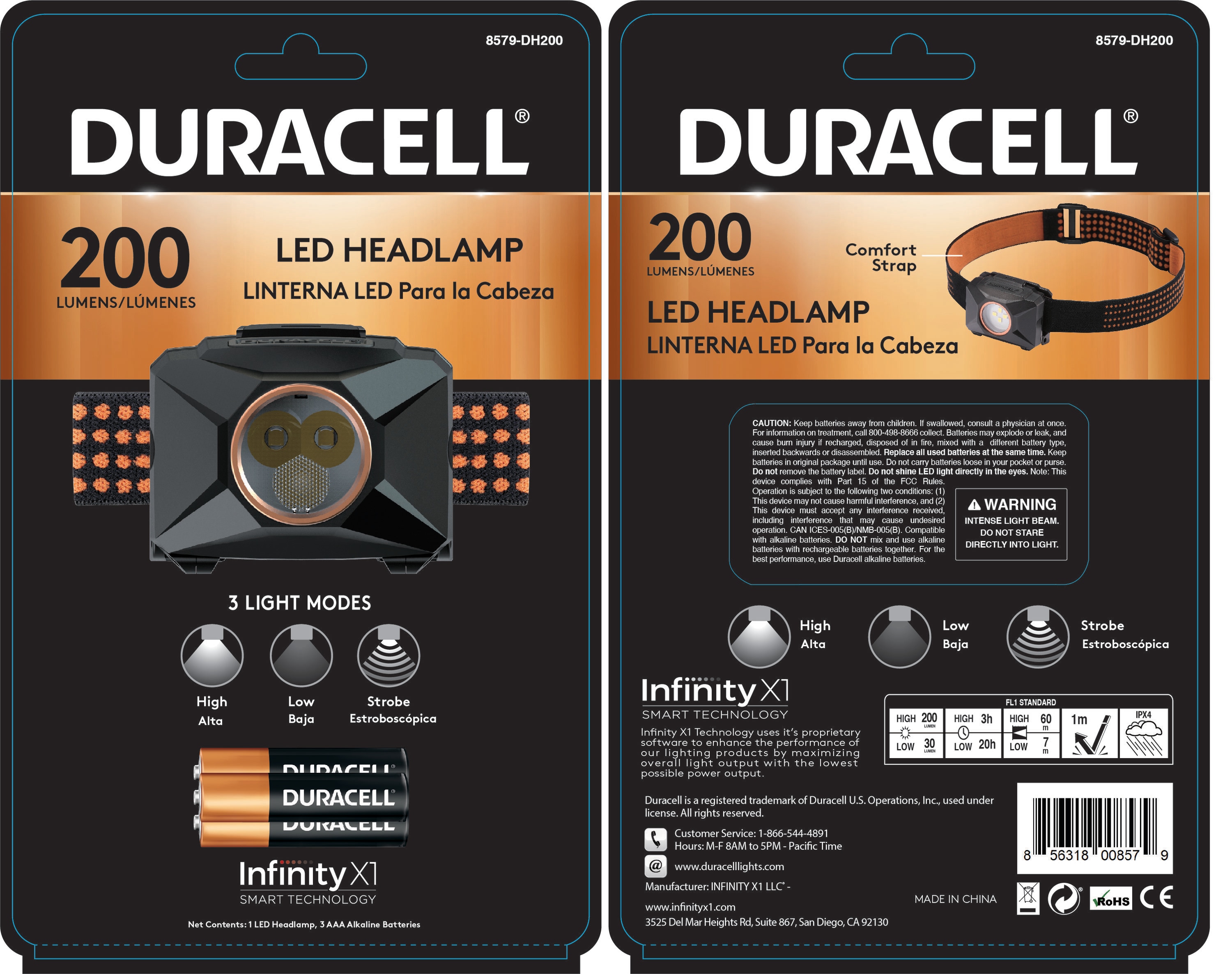 Duracell 8579-DH200 headlamps - View #2