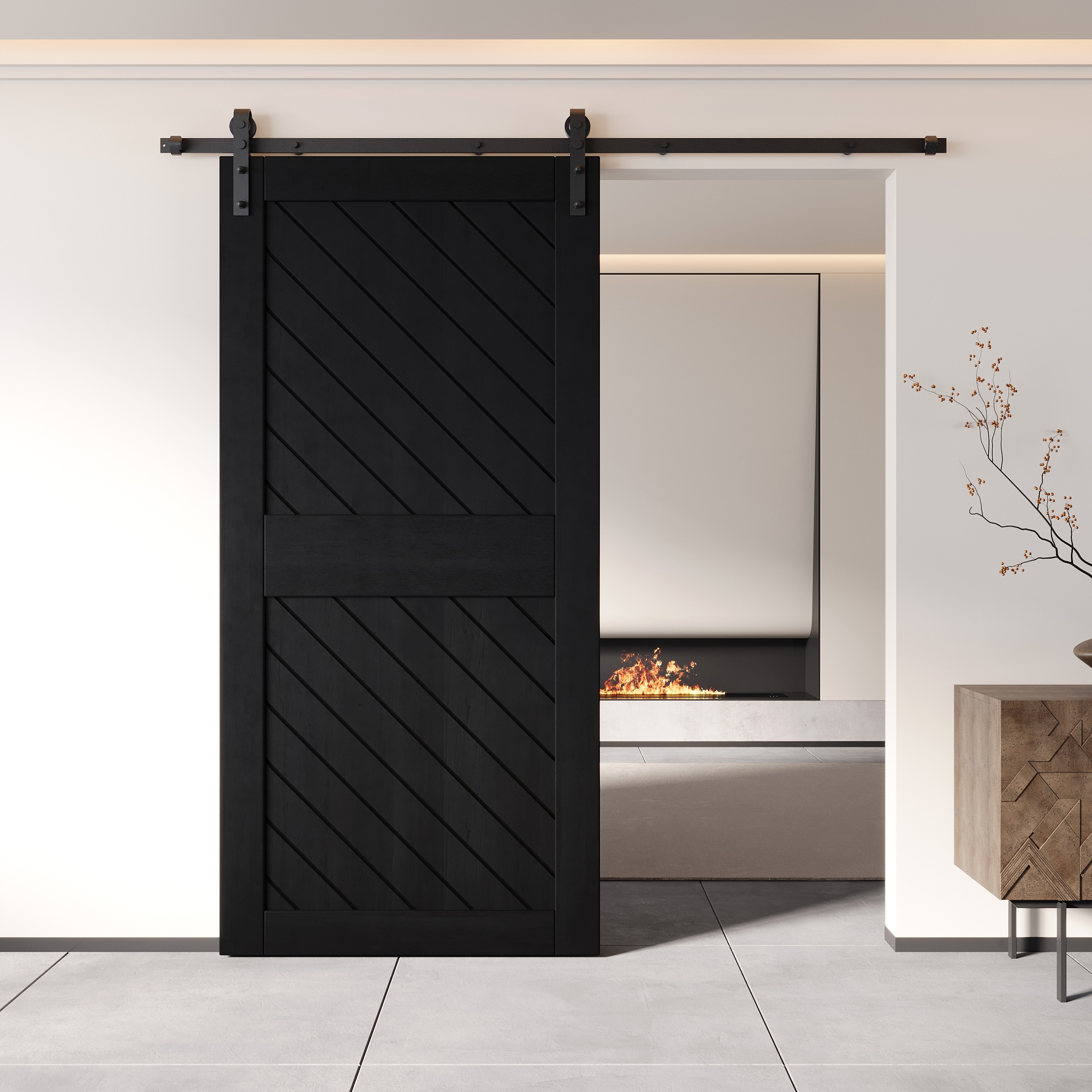 HOMACER XT2-3684-BK Barn-Doors - View #8