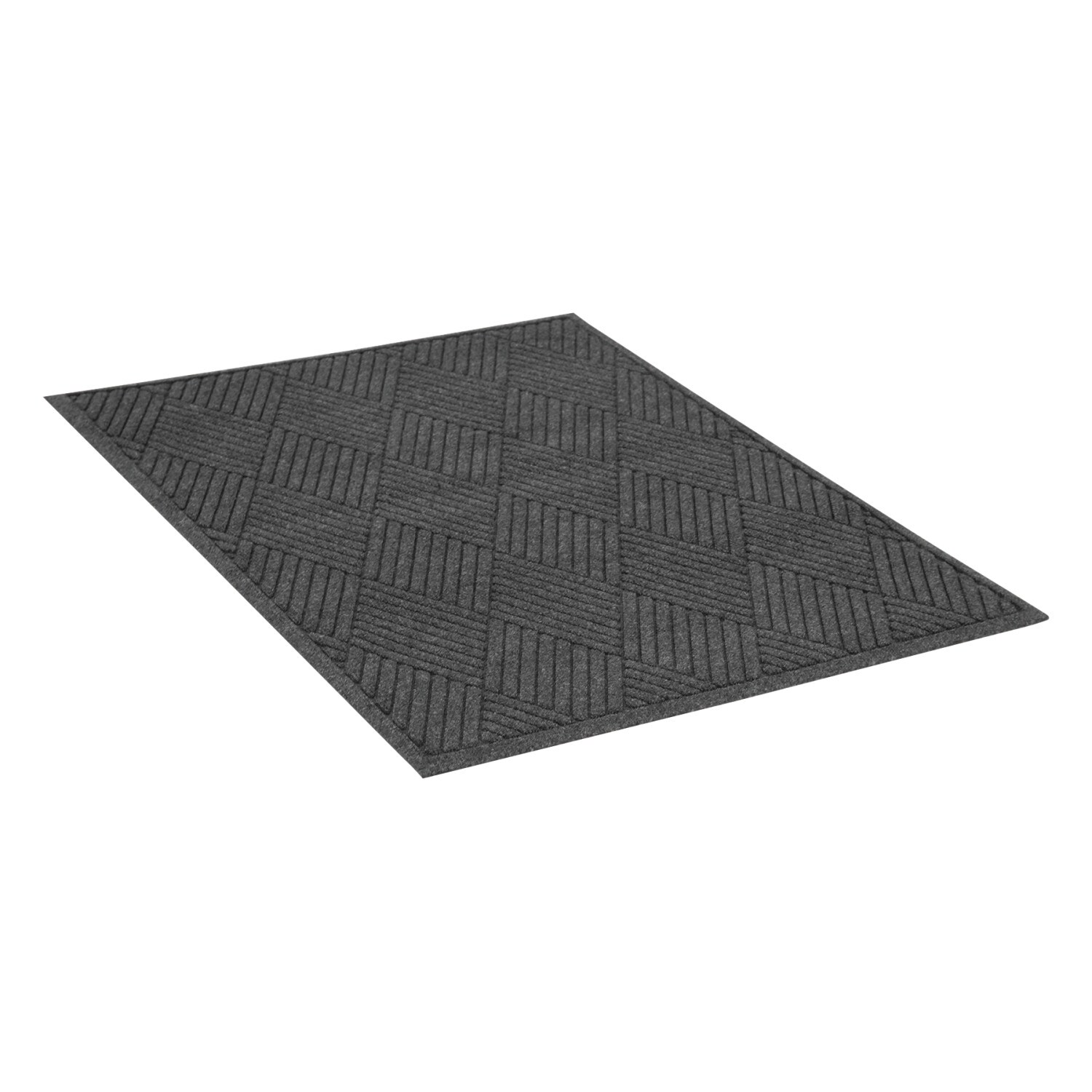 Guardian MLLEGDFB030504 3-ft x 5-ft Charcoal Recycled Rubber Rectangular Indoor Door Mat