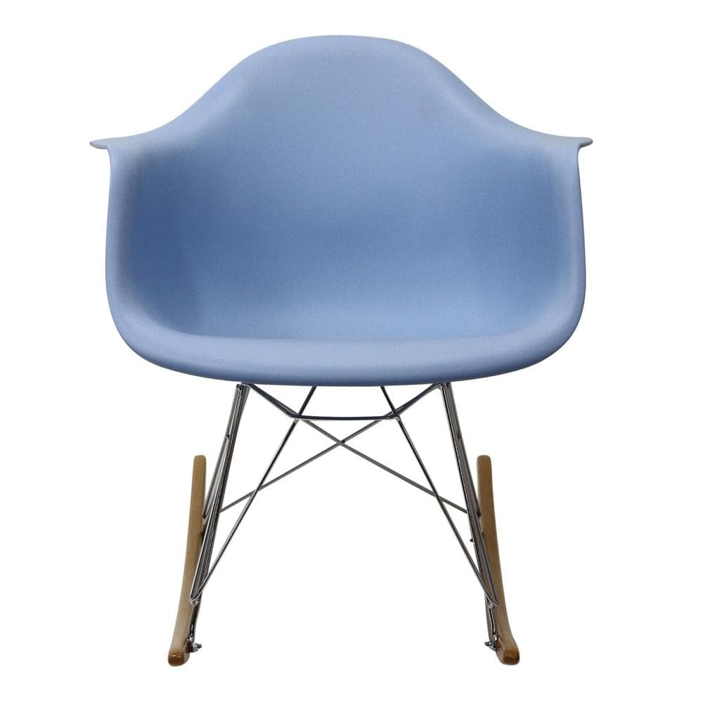 Modway EEI-147-BLU Rocker Modern Blue Rocking Chair