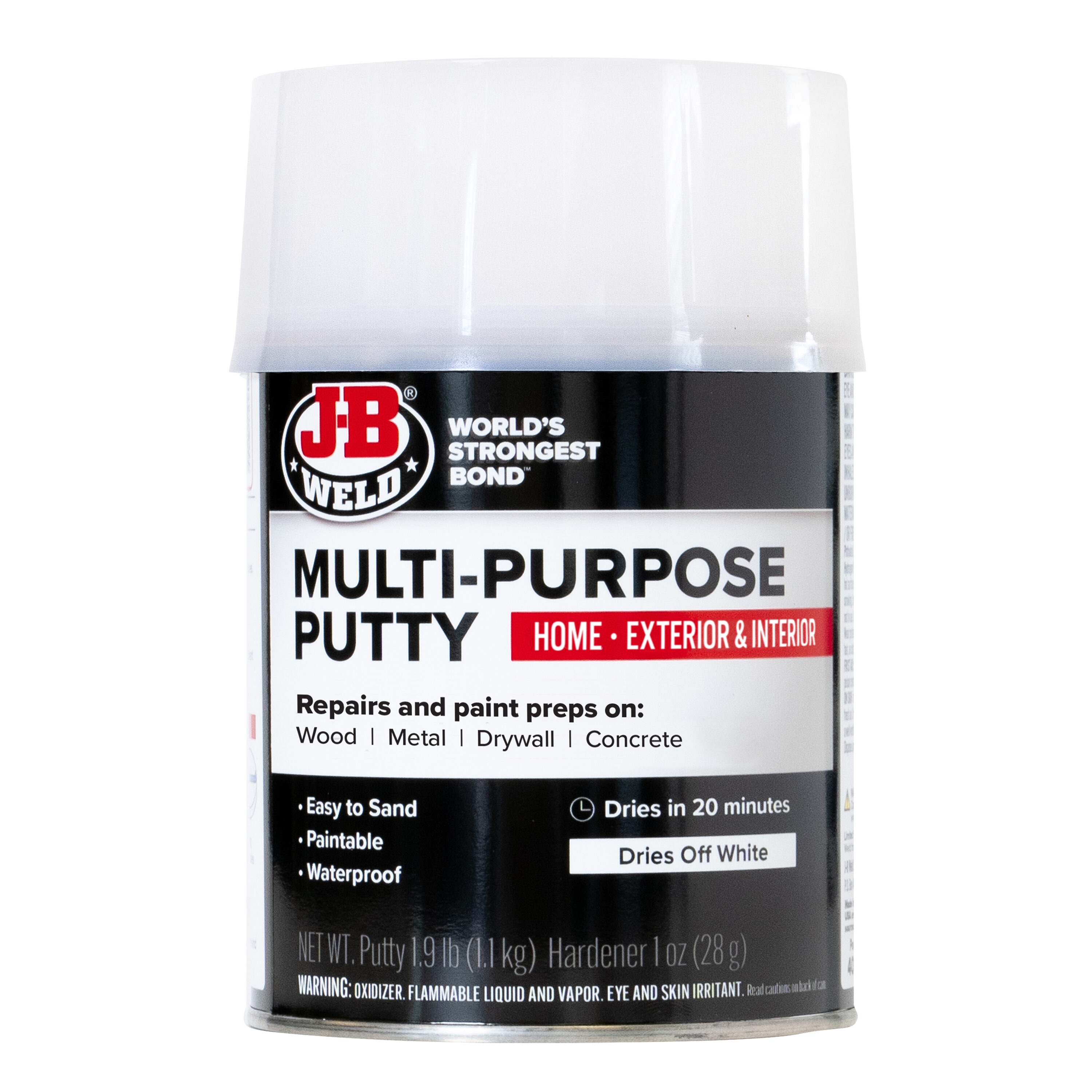 J-B WELD 1-Quart Heavy Duty, Waterproof Interior/Exterior White All ...