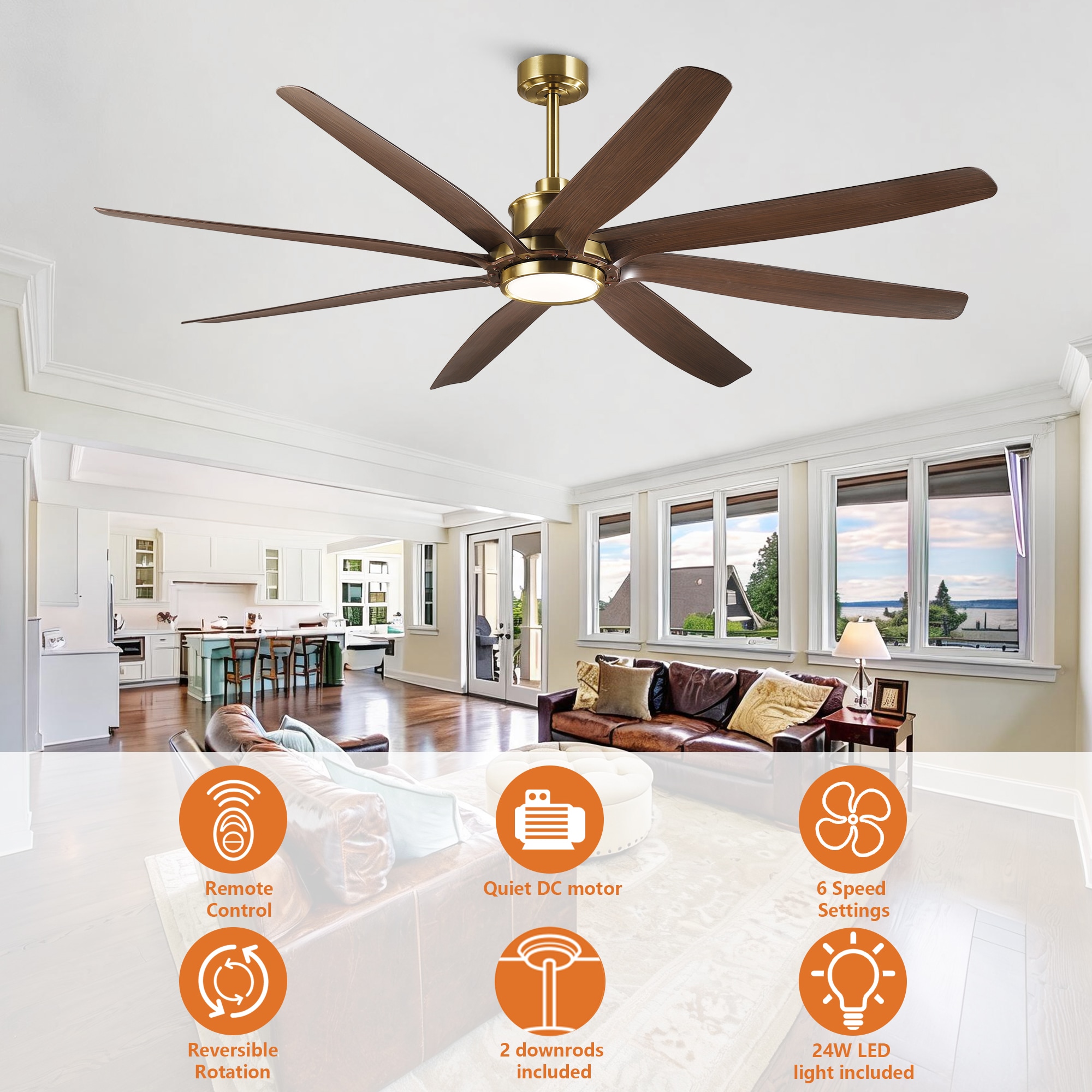 Parrot Uncle F8012 Ceiling-Fans - View #9