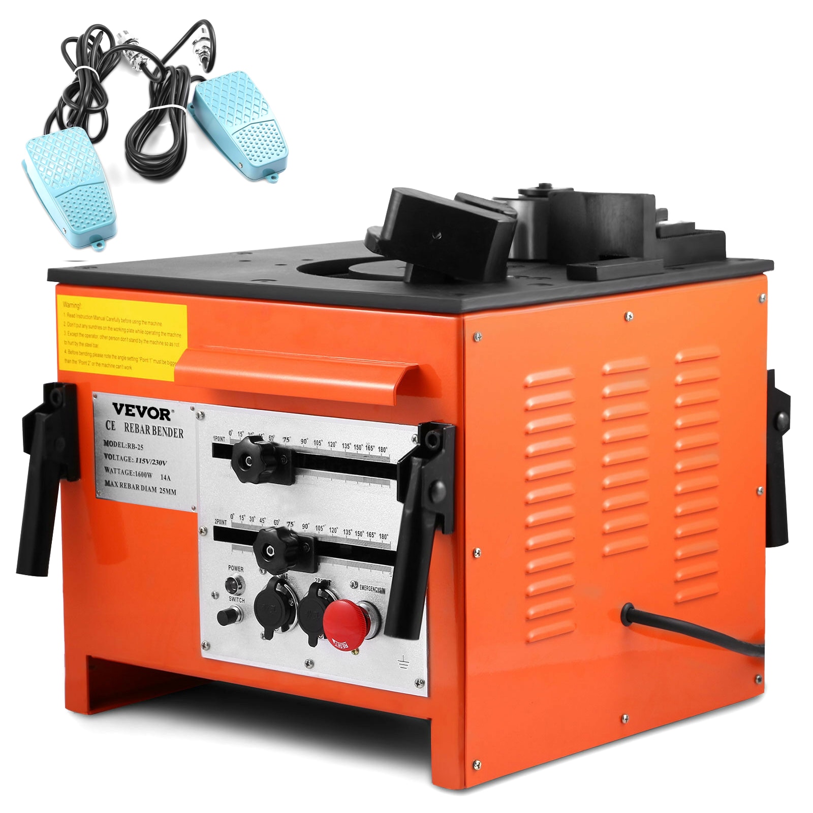 VEVOR RB-25GJWQJ0000001V1 Orange Stainless steel Craft cutting machine
