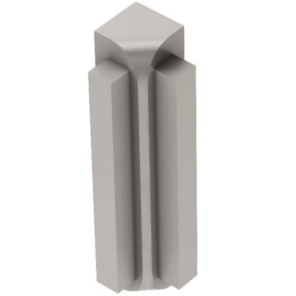 Schluter Systems I90RS80AT57 Rondec-Step 0.313-in W x 2.563-in L Satin nickel anodized aluminum Aluminum Inside corner Tile Edge Trim