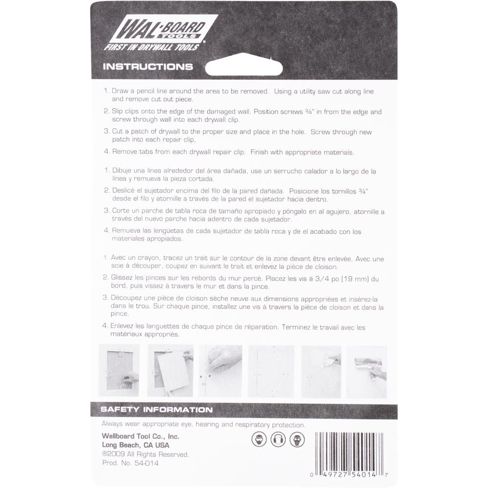 WAL-BOARD TOOLS 054-014-L Drywall-Clips - View #4