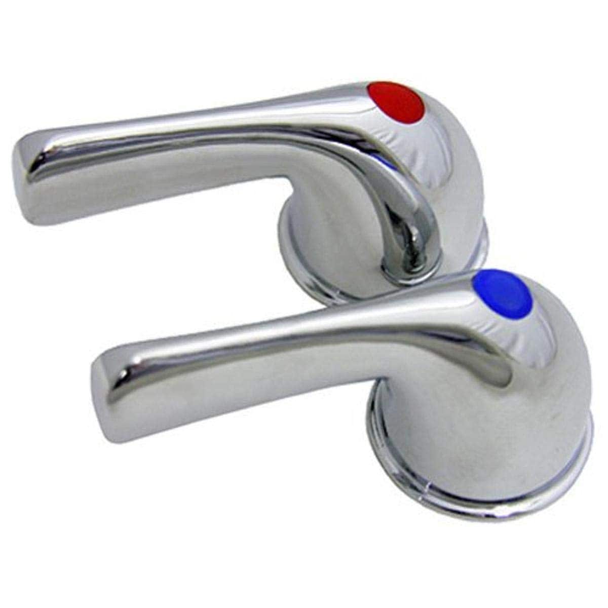 LASCO  01-7081 Chrome Lever Replacement Handles for Universal Faucets