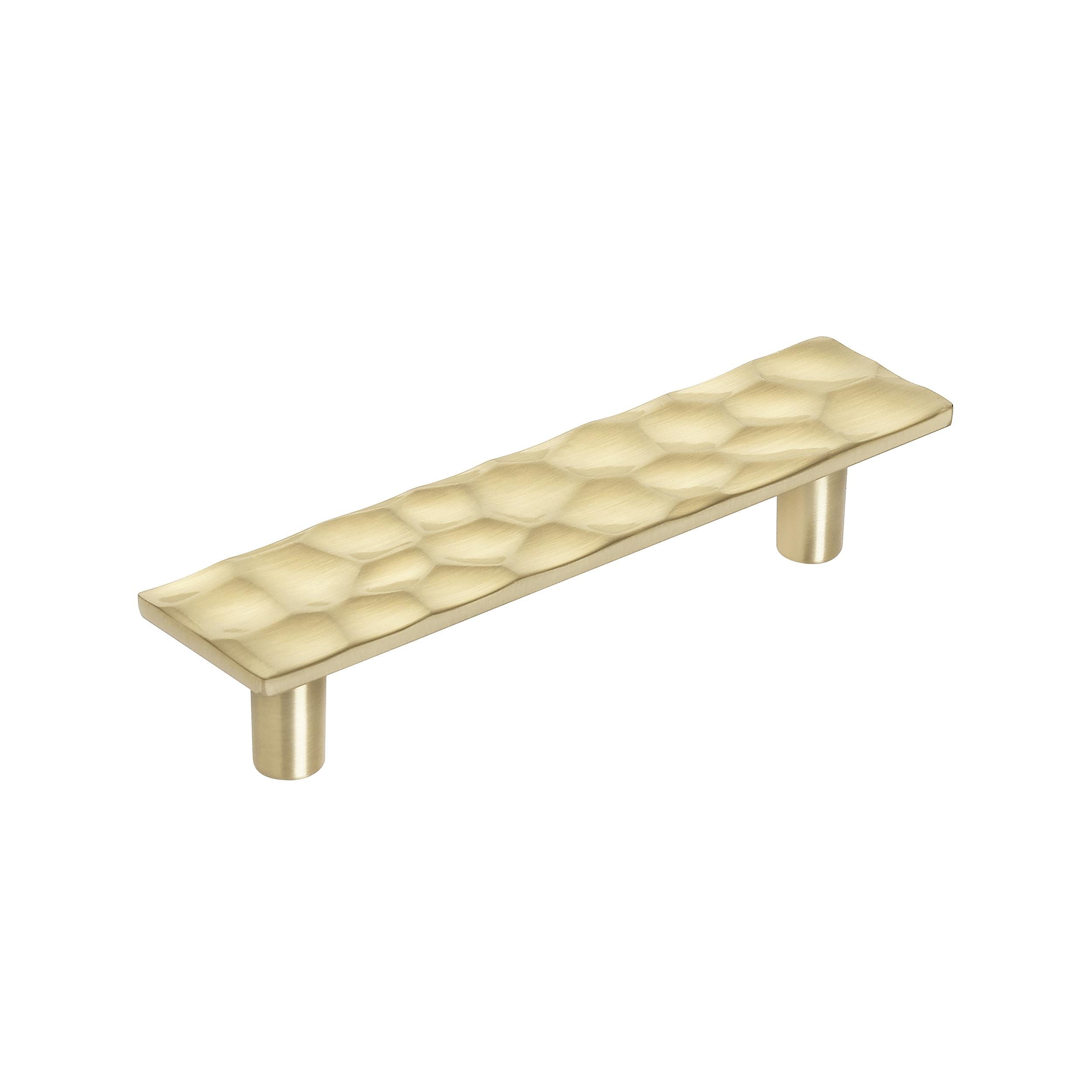 Amerock BP36822BBZ Kamari 3-3/4-in , 96mm Center to Center Golden Champagne Rectangular Bar