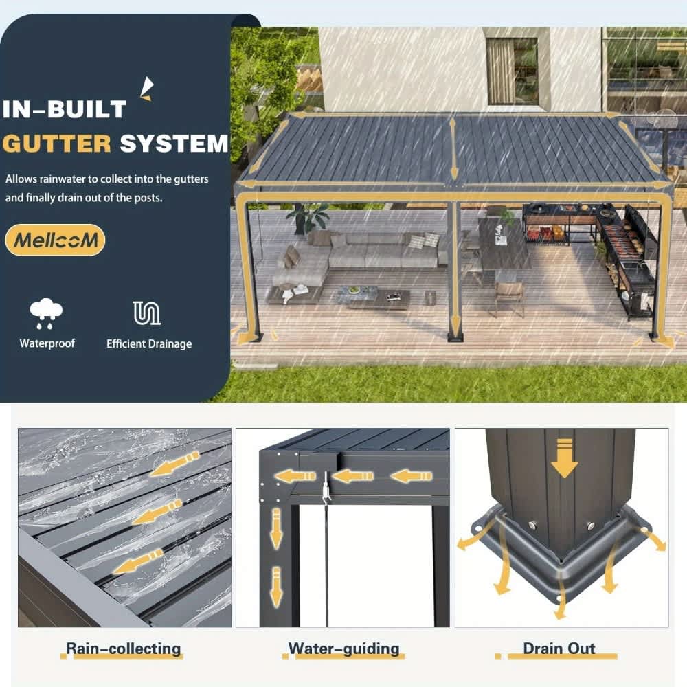 U-HOMY X-275DG-WG Pergolas-2 - View #4
