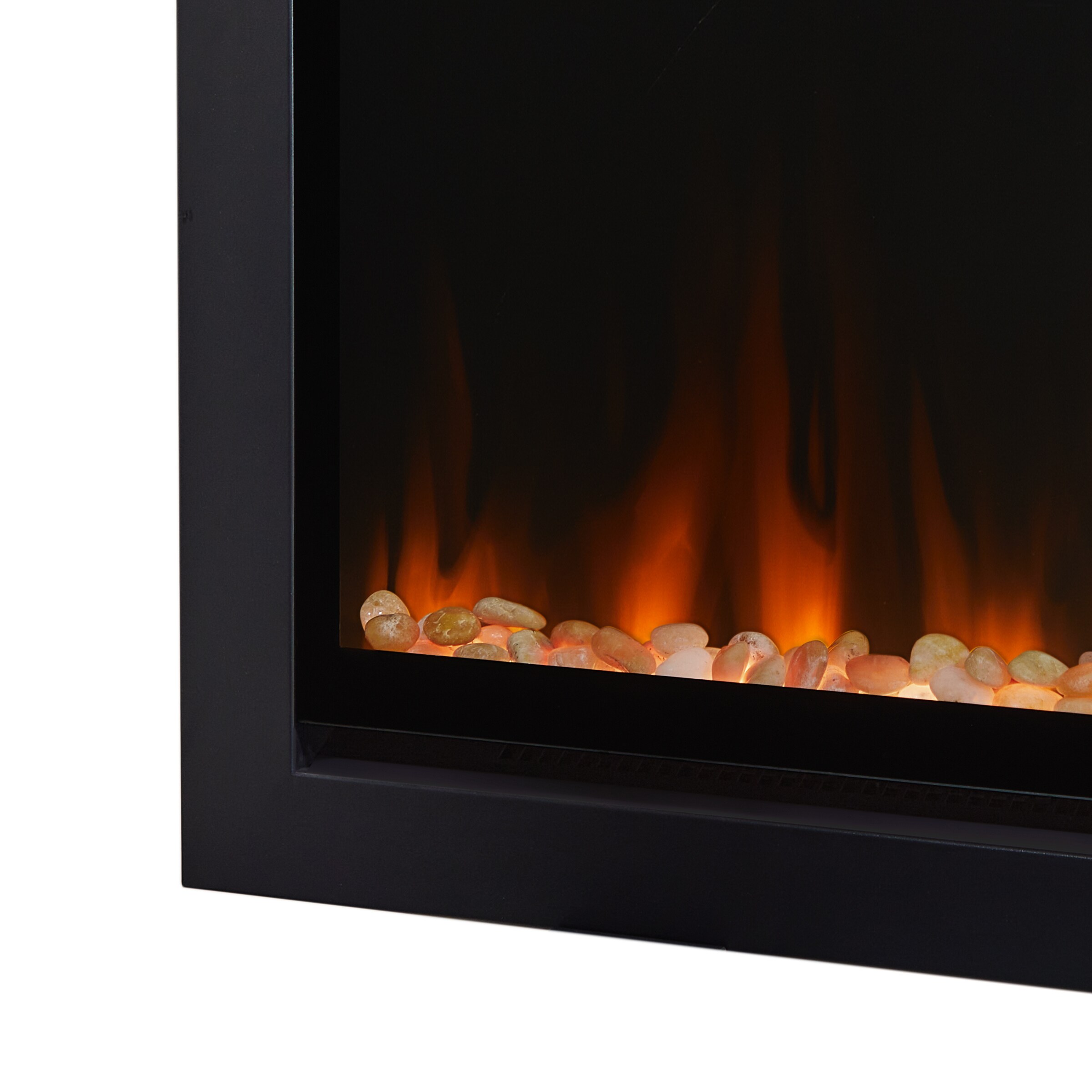 Real Flame 62 5 In Black Electric Fireplace Insert 5560 At