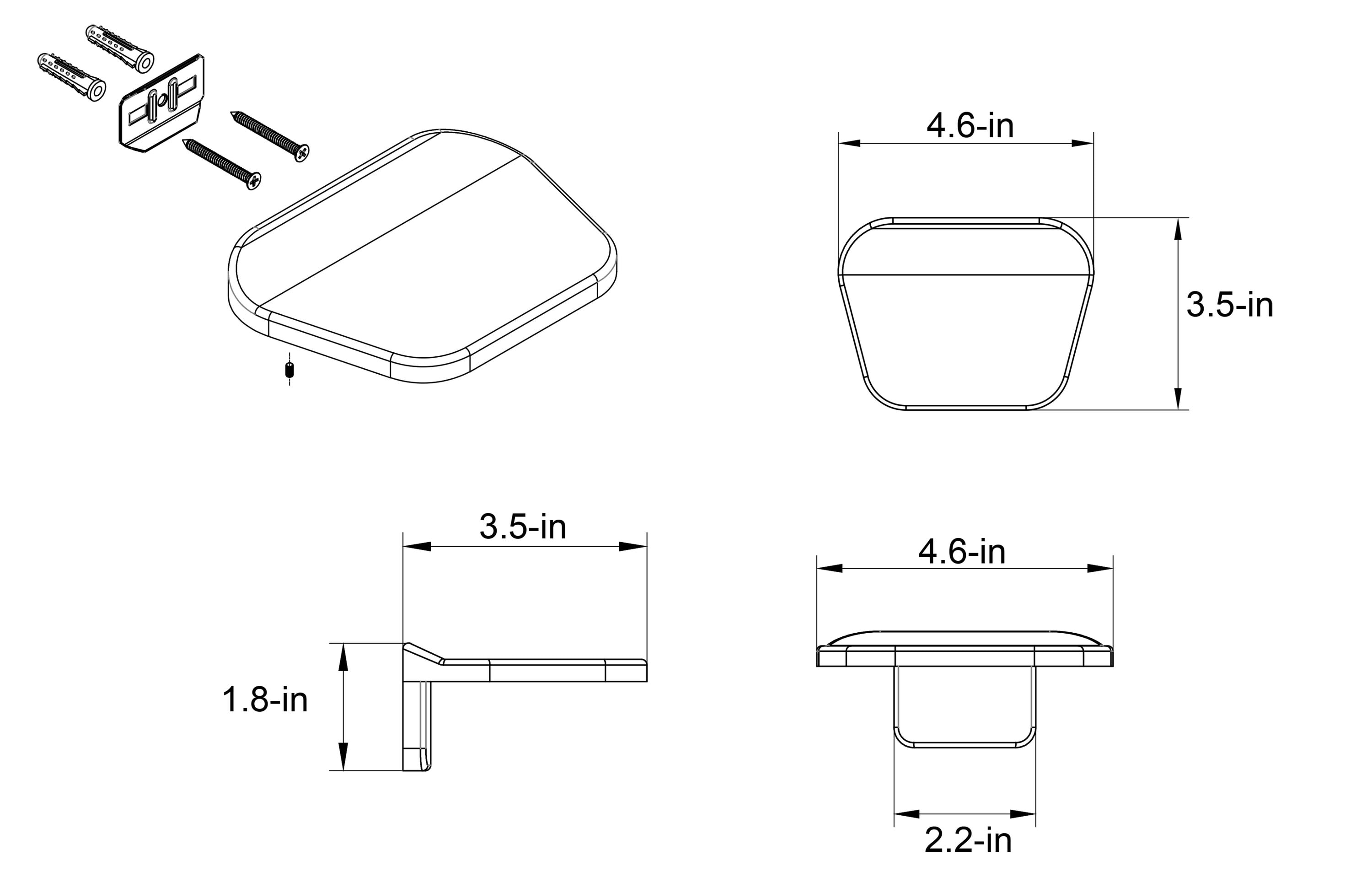Project Source FSI SSD CROM Soap-Dishes - View #5