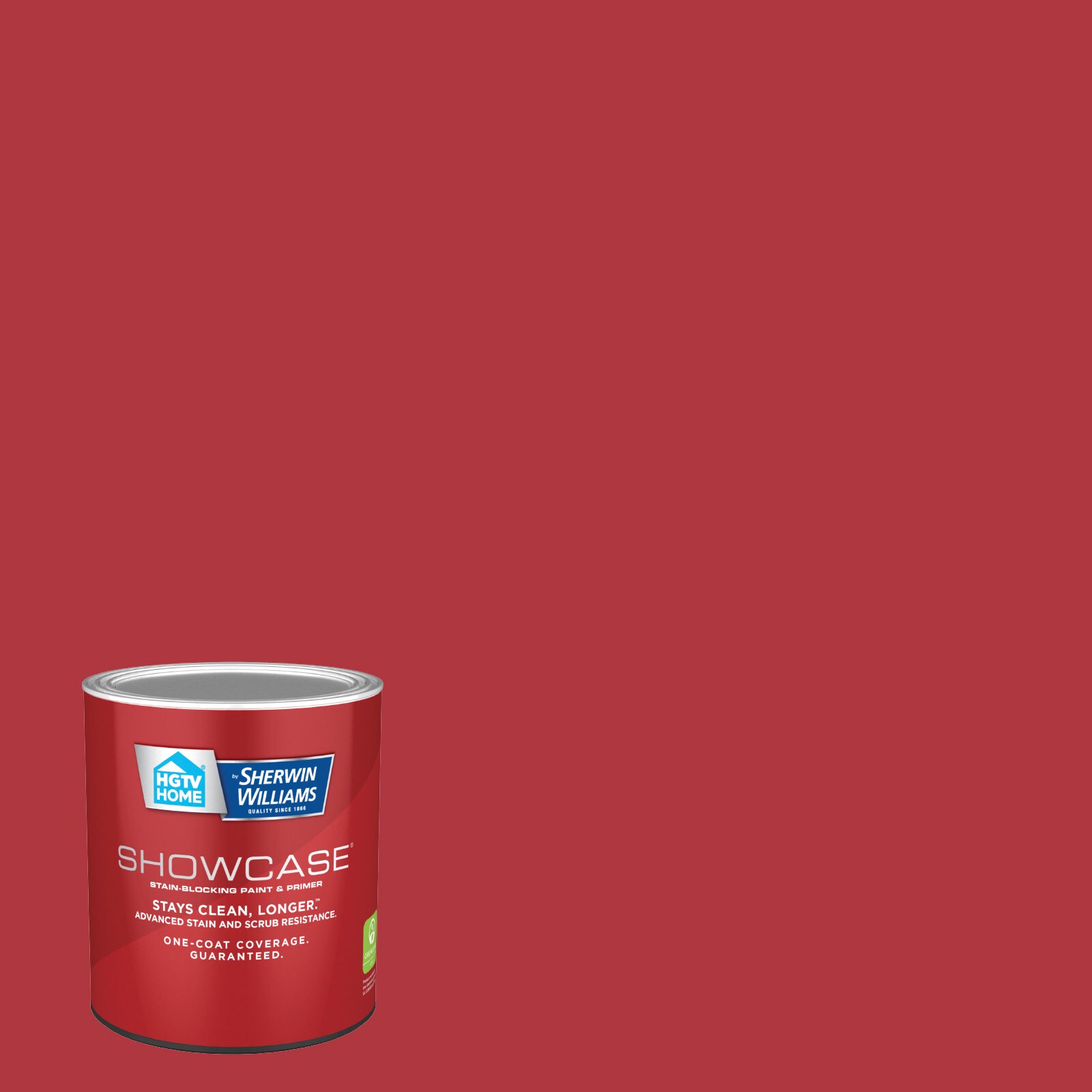 HGTV HOME by Sherwin-Williams 1009-2-935221 Showcase Eggshell Classic Red 1009-2 Acrylic Interior Paint Paint + Primer ( 1-quart )