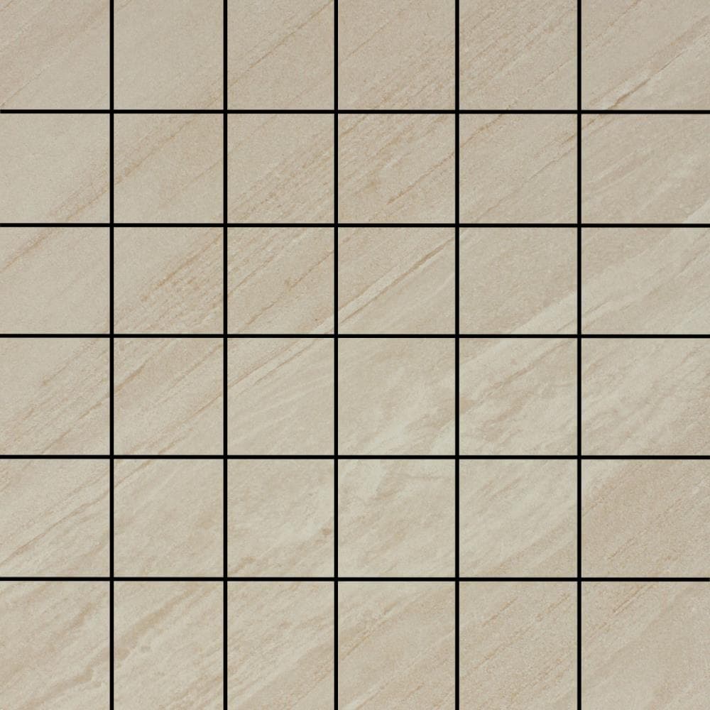 FLOORS 2000 GALAXY22MOBEIGE Galaxy Beige 12-in x 12-in Glazed Porcelain Uniform Squares Stone Look Floor and Wall Tile