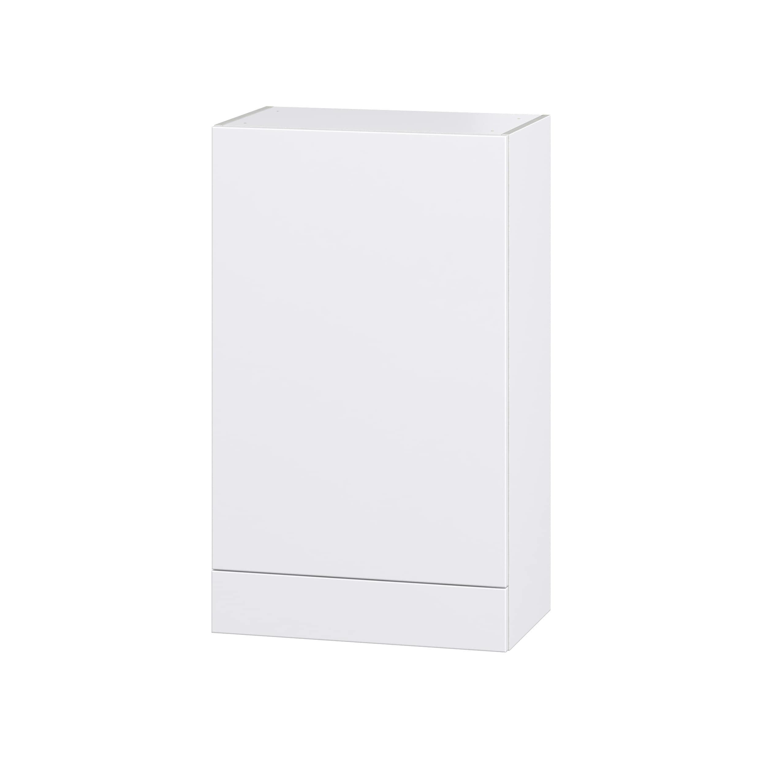 Hugo&Borg Lasalle 24-in W x 40-in H x 14-in D Bright White Slab 1-Drawer Wall Fully Assembled Cabinet (Flat Panel Slab Style)