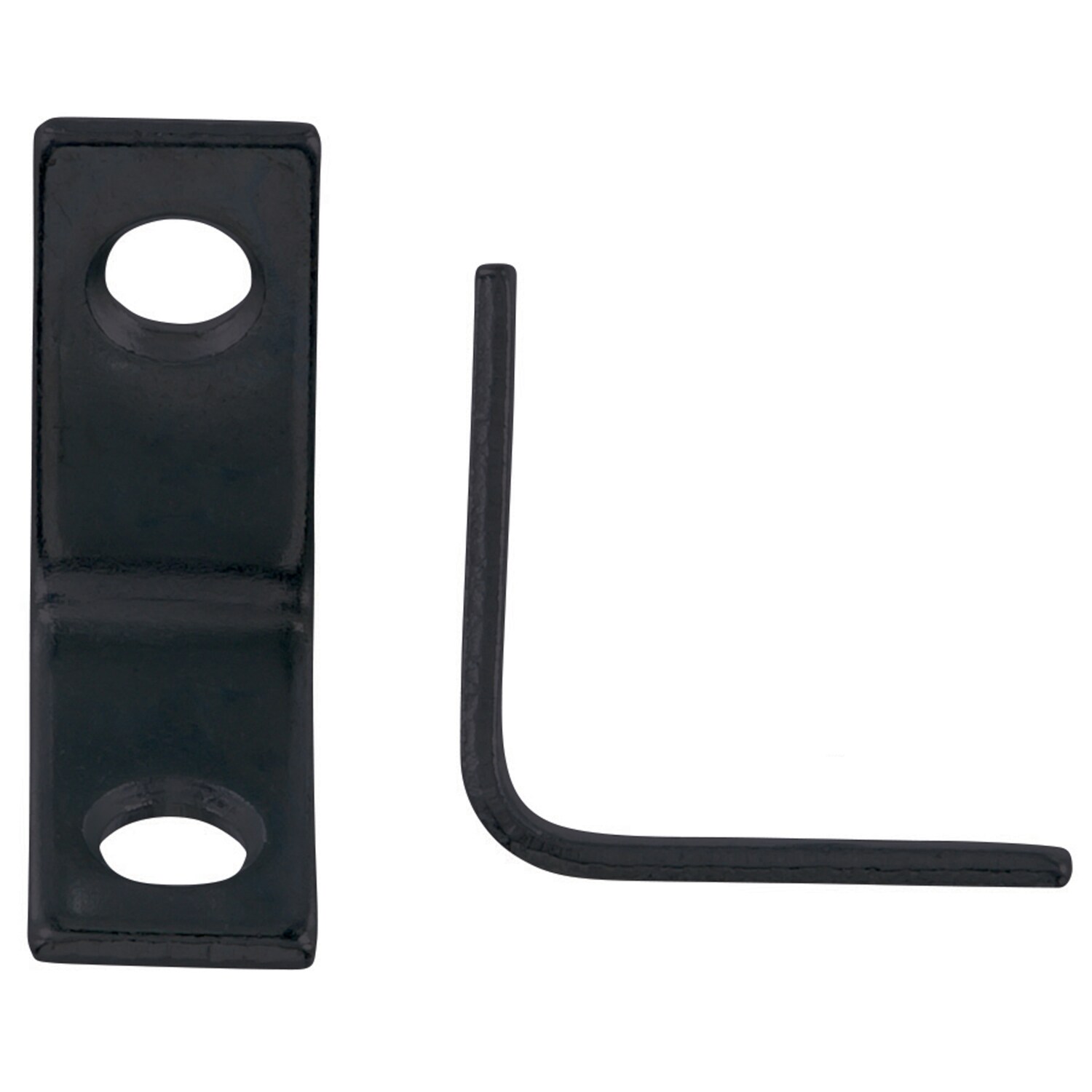 Hampton  1 in. H X 0.75 in. W X 1 in. D Black Steel Inside L Corner Brace 25 pks