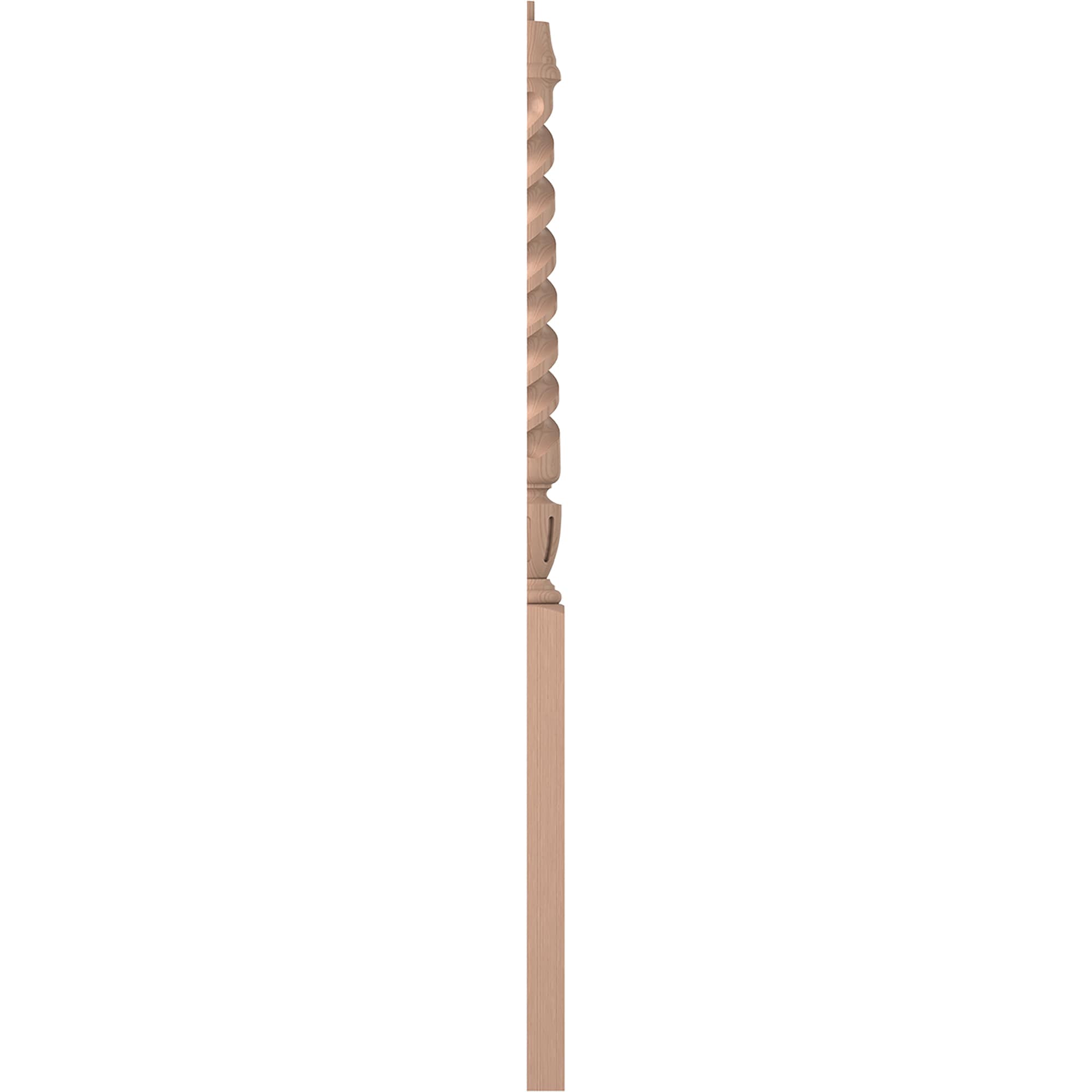 L.J. Smith Stair Systems LJT-3014 1-2-HM 3.5-in x 50-in Unfinished Hard maple Stair Newel Post