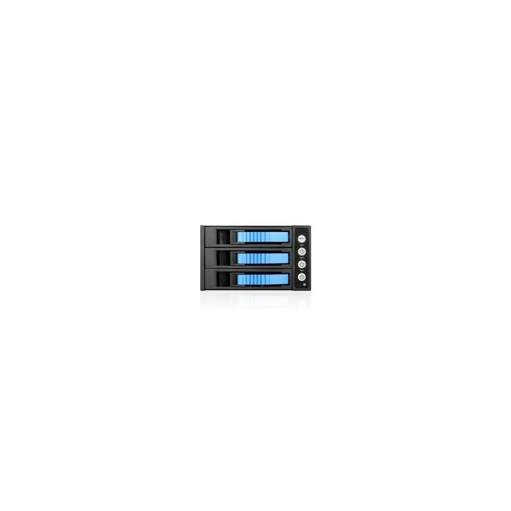 ISTAR BPU-230HD-BLUE 2X 5.25 to 3X 3.5 2.5 12Gb/s HDD SSD Hot-swap Rack 