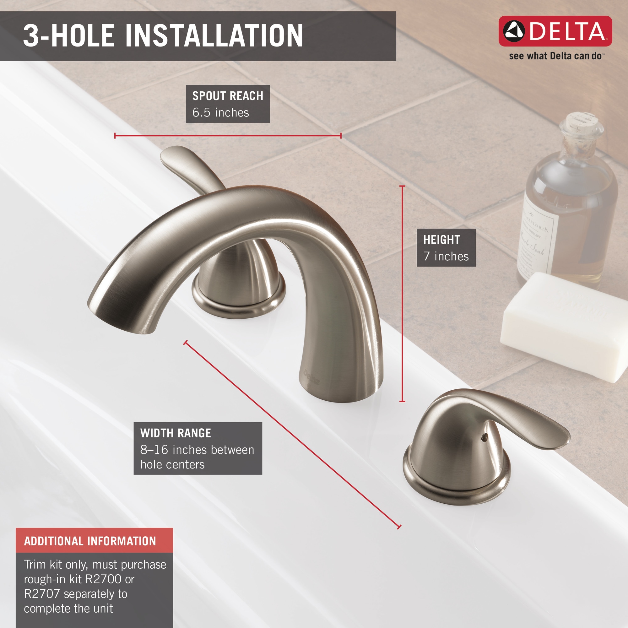 Delta T5722-SS Roman-Tub-Faucets - View #3