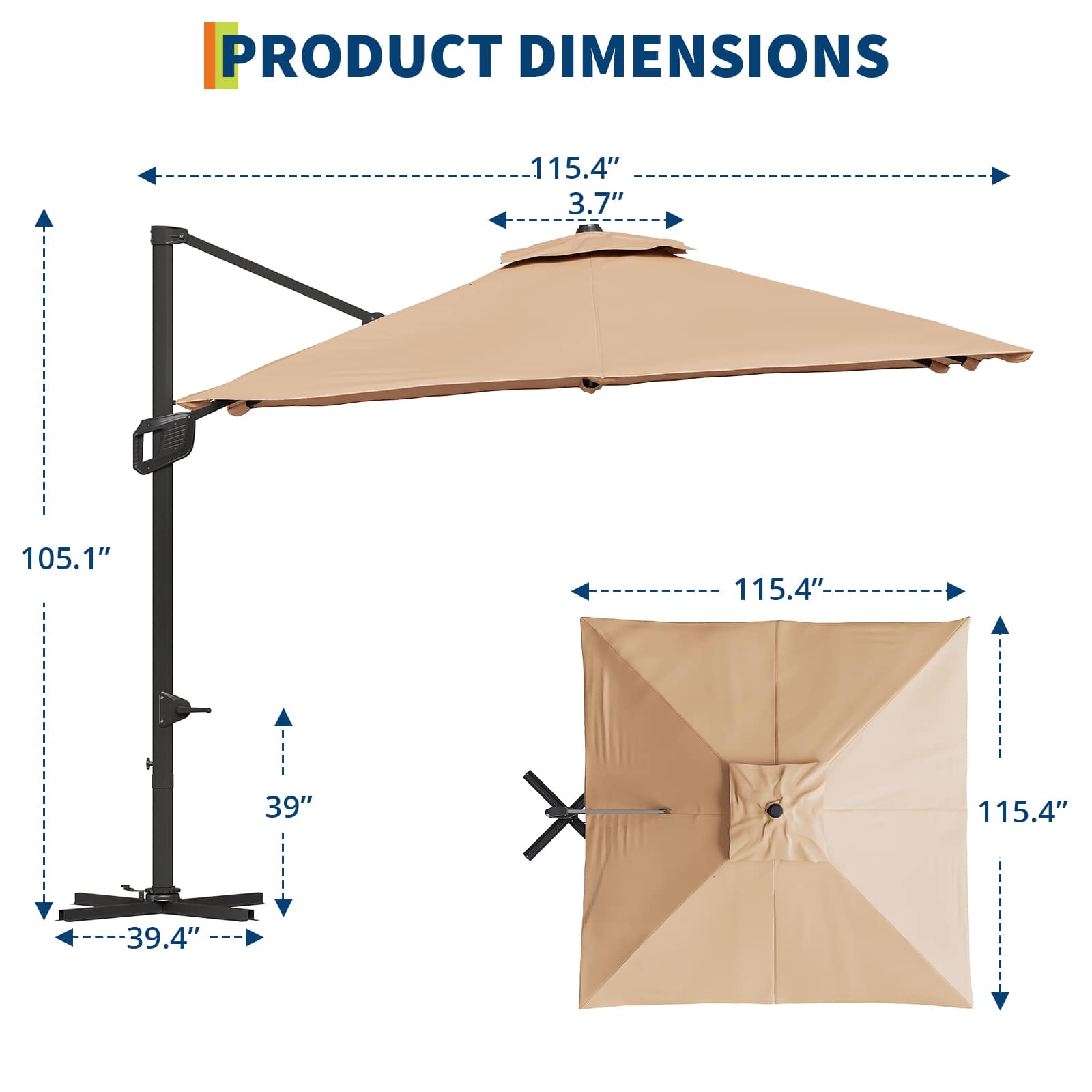 Qeetex SQY-PPG-335TCESN Umbrellas-2 - View #3