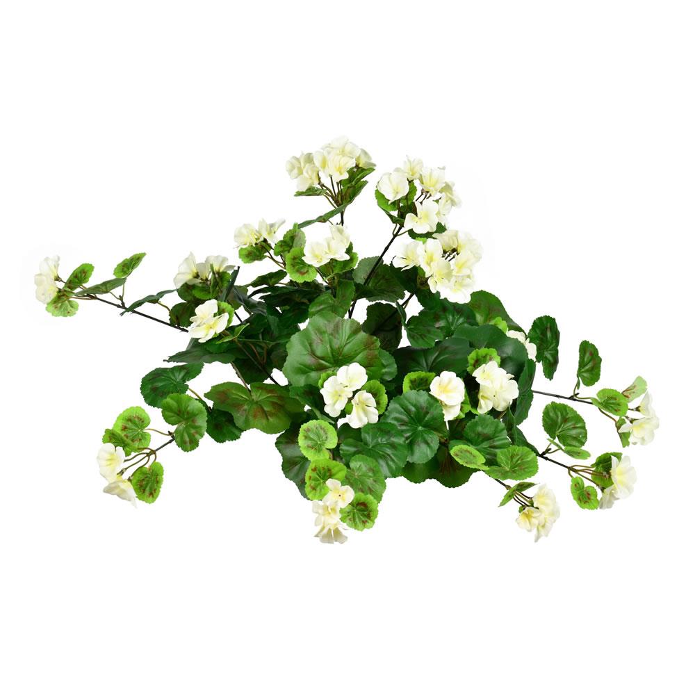 Vickerman FA193011 16-in White Indoor Hanging Silk Artificial Flower
