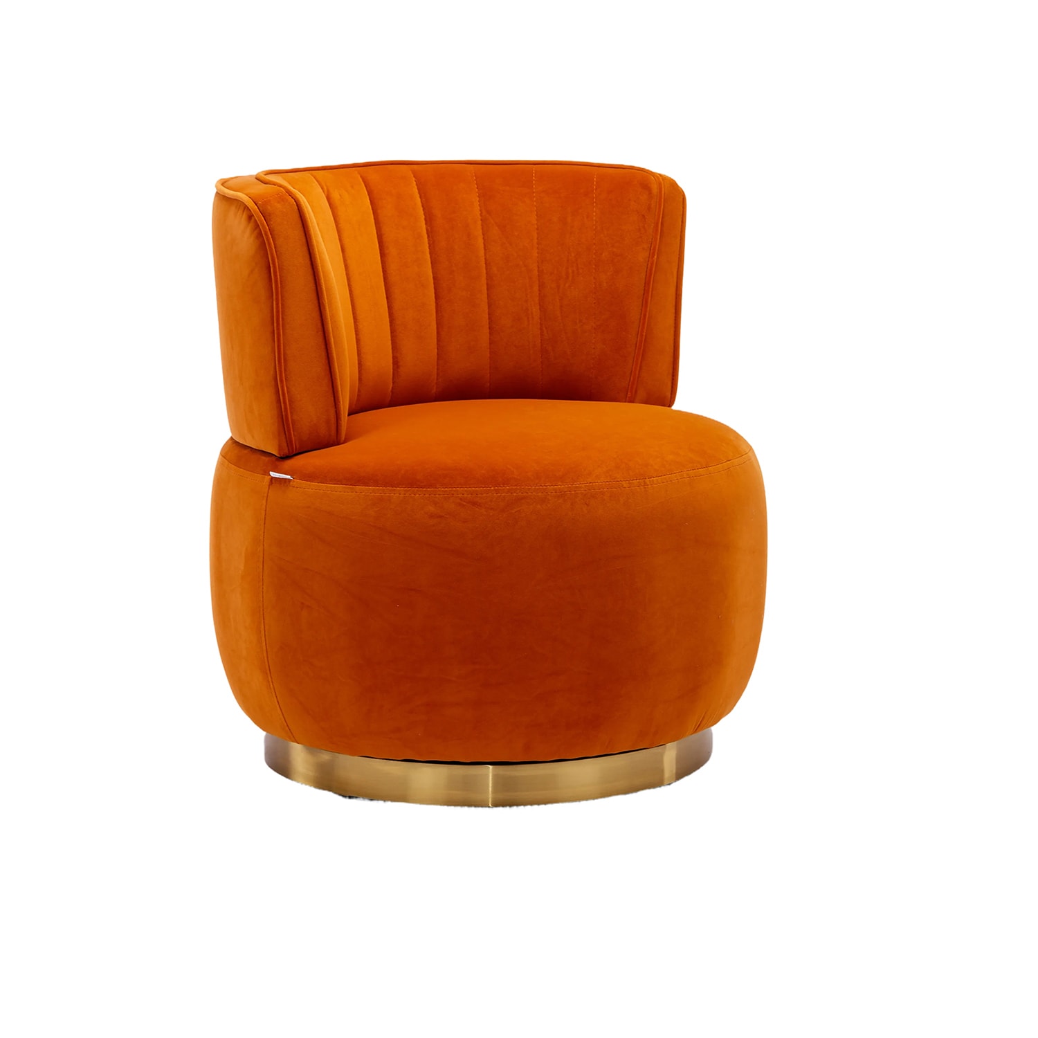 Bybafun YA6100129 Country Orange Swivel Accent Chair