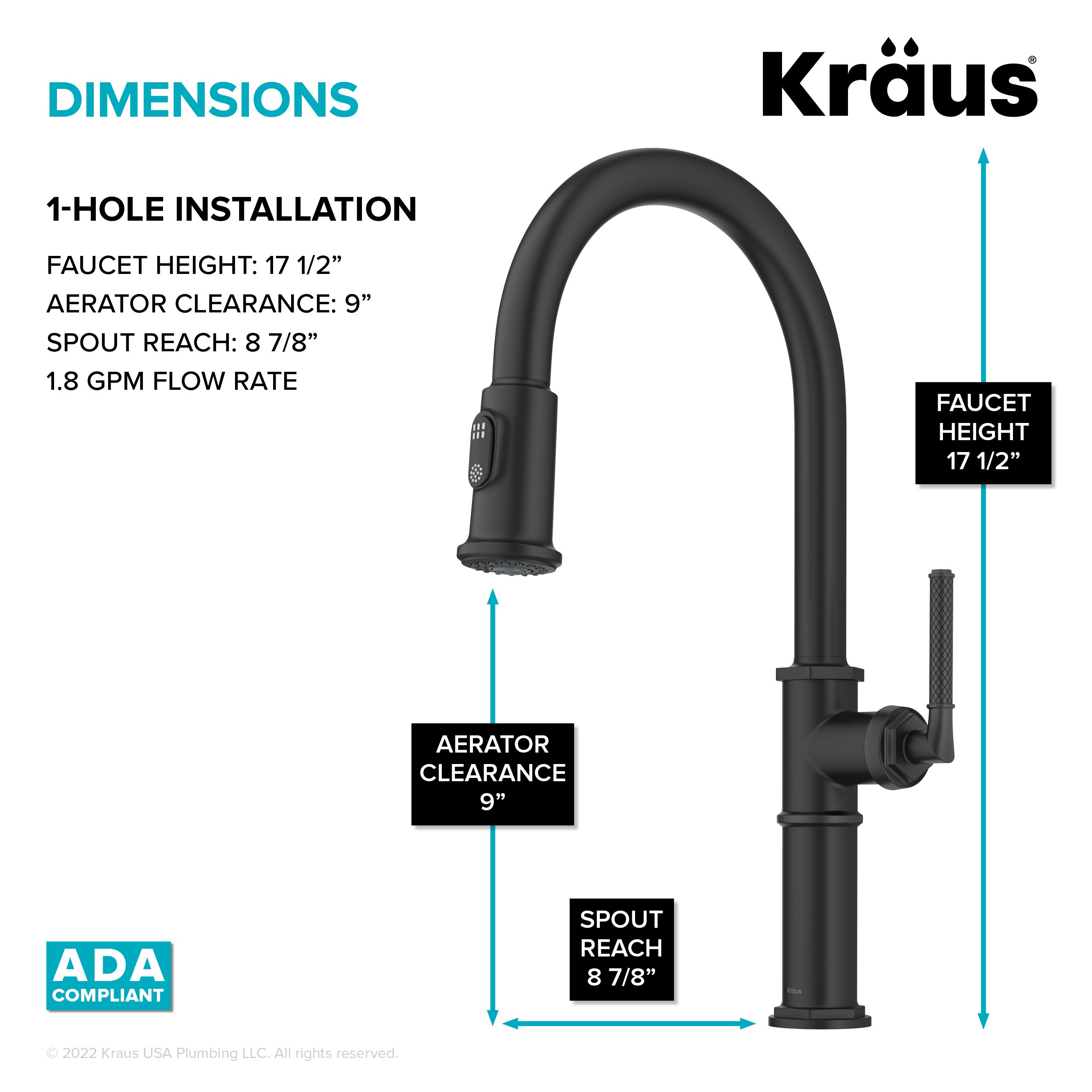 Kraus KPF-4100MB Kitchen-Faucets - View #6