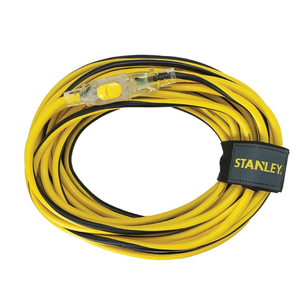 vergelijking Mompelen behandeling Stanley 50-ft 14 / 3-Prong Indoor/Outdoor Sjtw Heavy Duty Lighted and  Locking Extension Cord in the Extension Cords department at Lowes.com