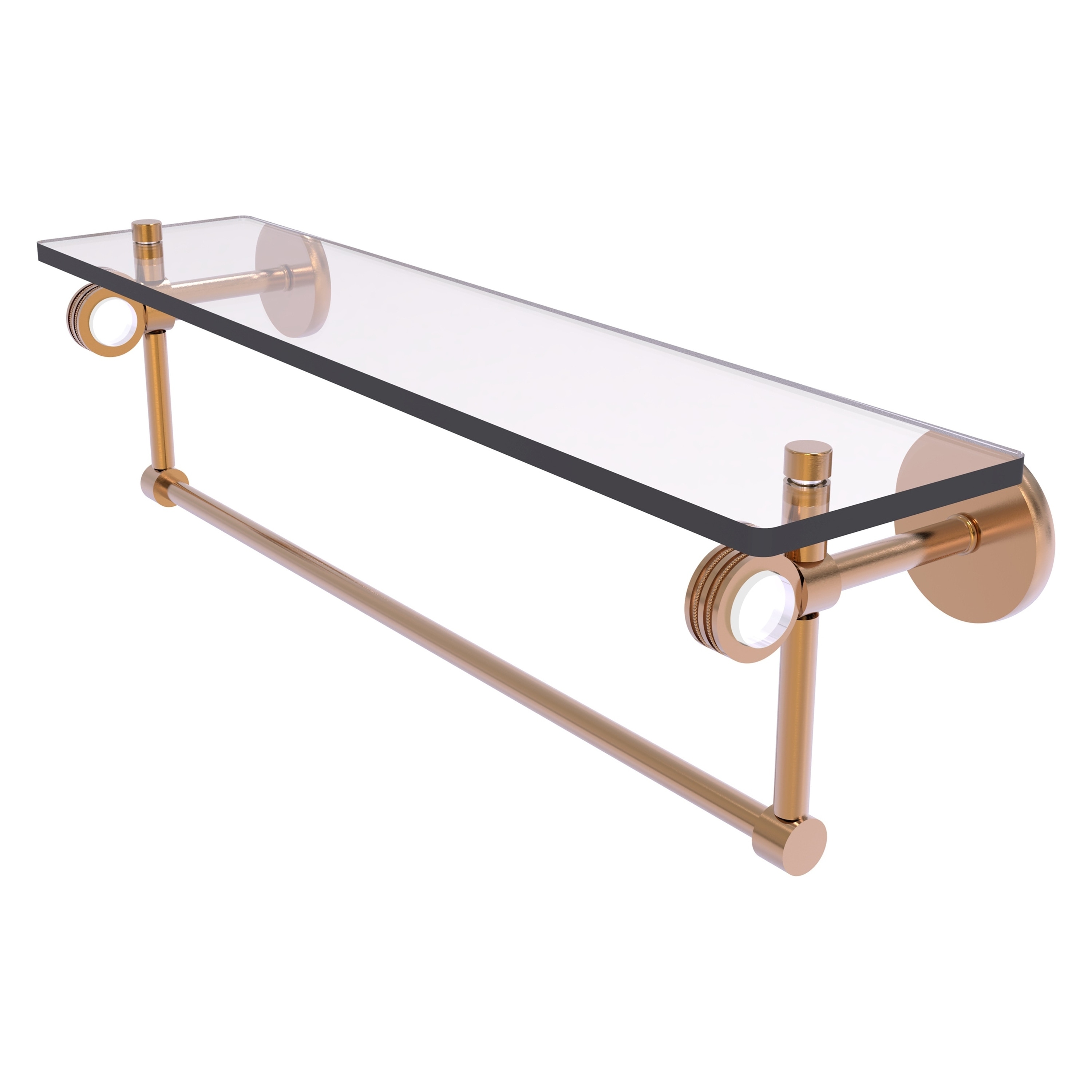 Allied Brass CV-1TBD-22-BBR Clearview Brushed Bronze Wall mount Bathroom Shelf ( 22-in x 6.2-in x 5-in )