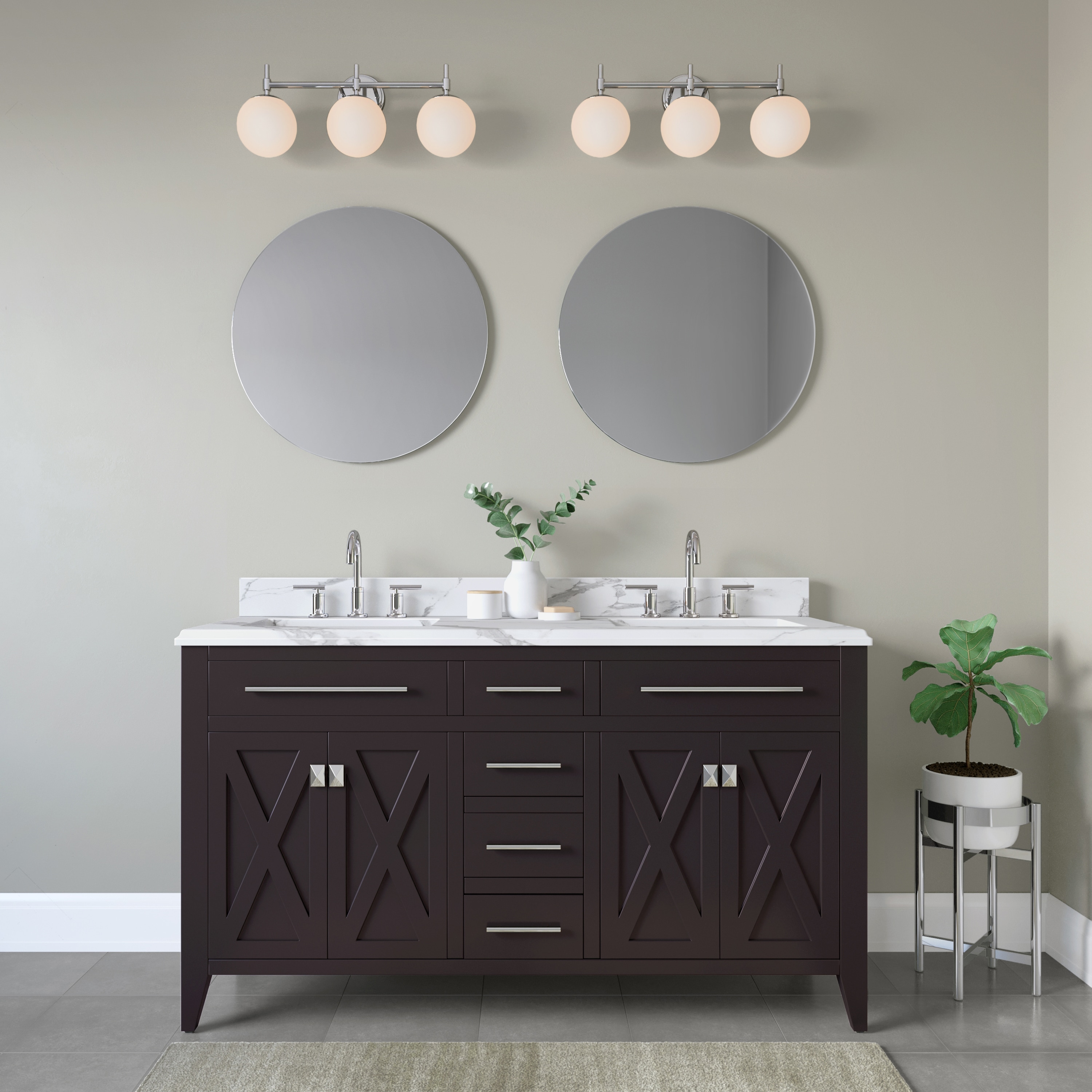 929 Lighting 23-in 3 Light Matte Black Modern/contemporary Bathroom Vanity light